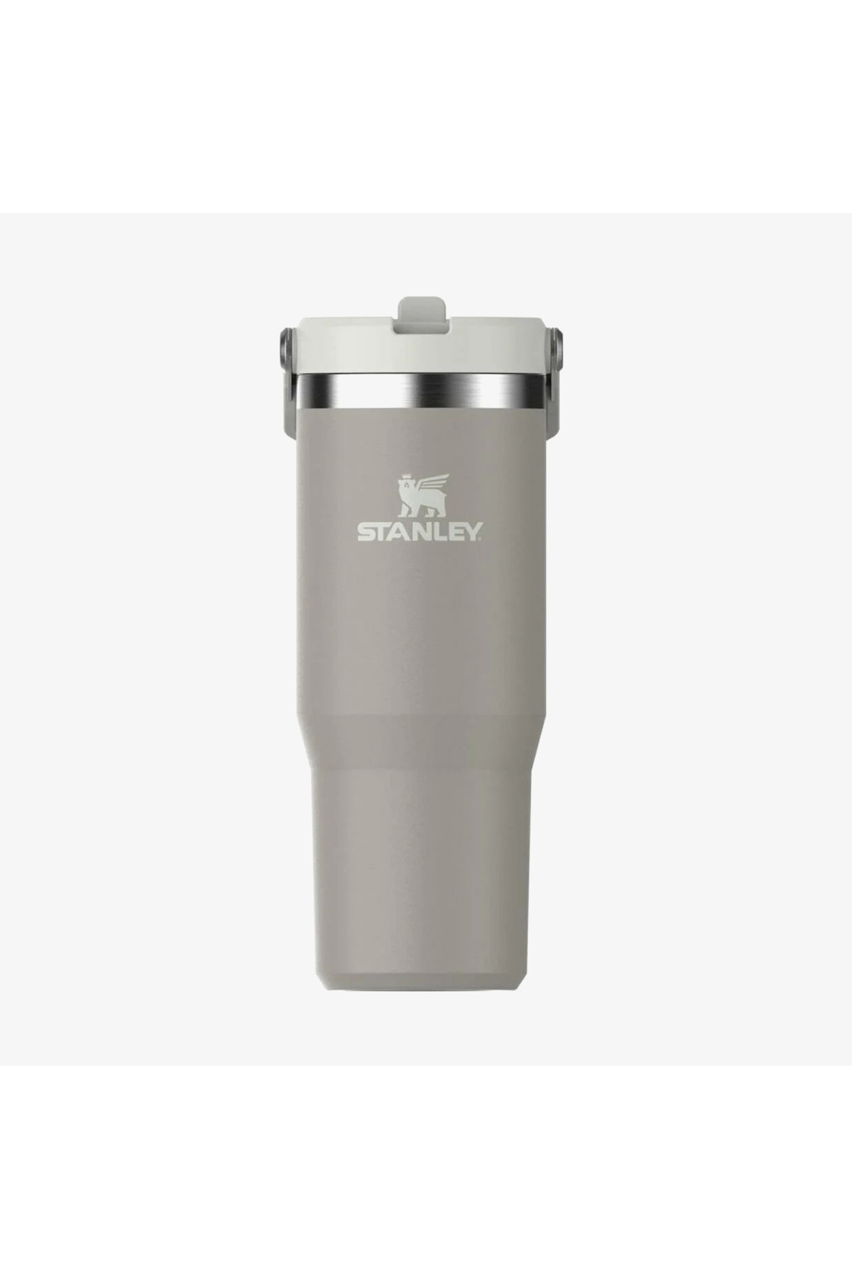 فلاسک قمقمه ICEFLOW FLIP STRAW با حصیری 0.89 لیتری خاکستری روشن اورجینال Stanley