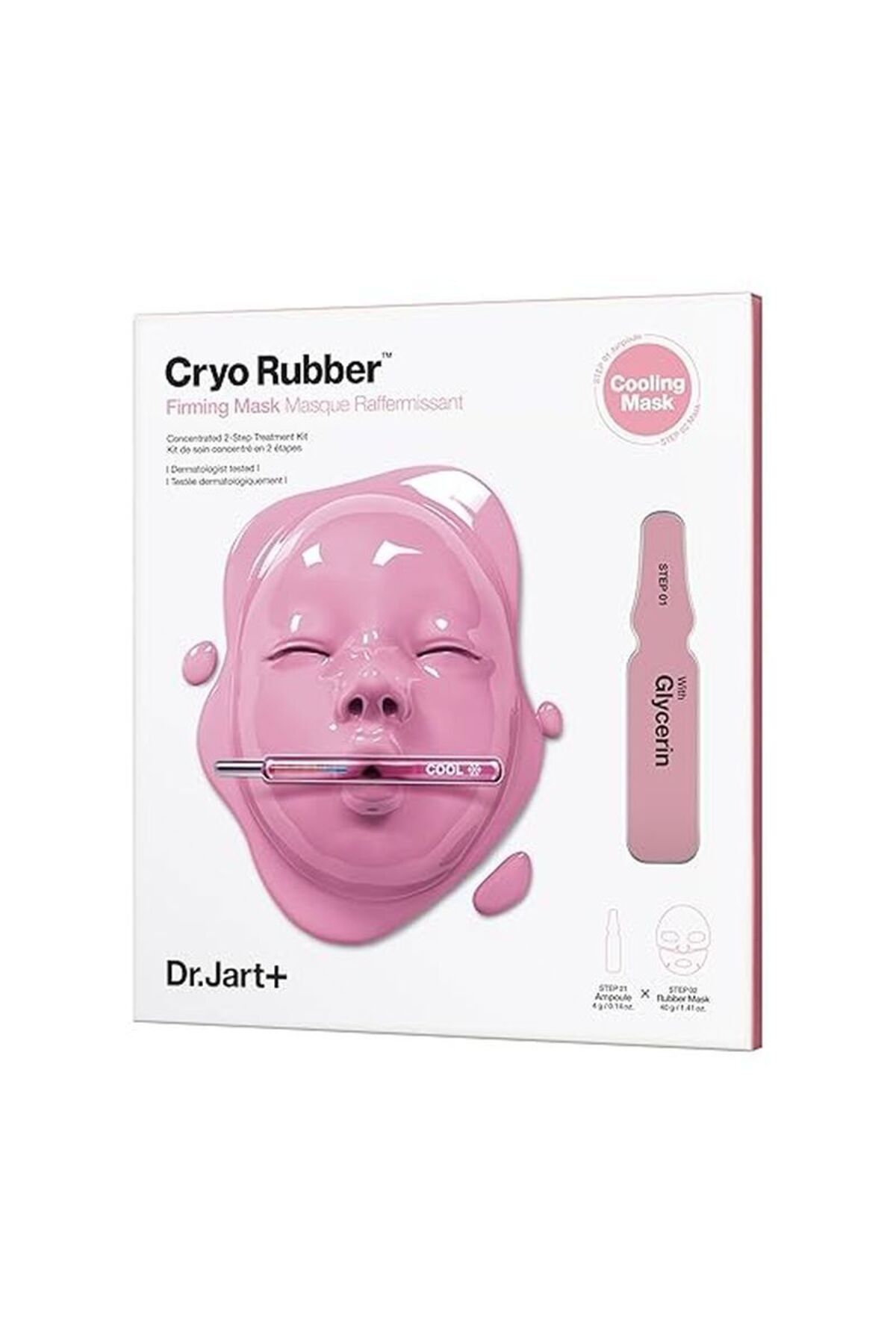 ماسک صورت سفت کننده لاستیک کریو با گلیسیرین مرطوب Dr.Jart+
