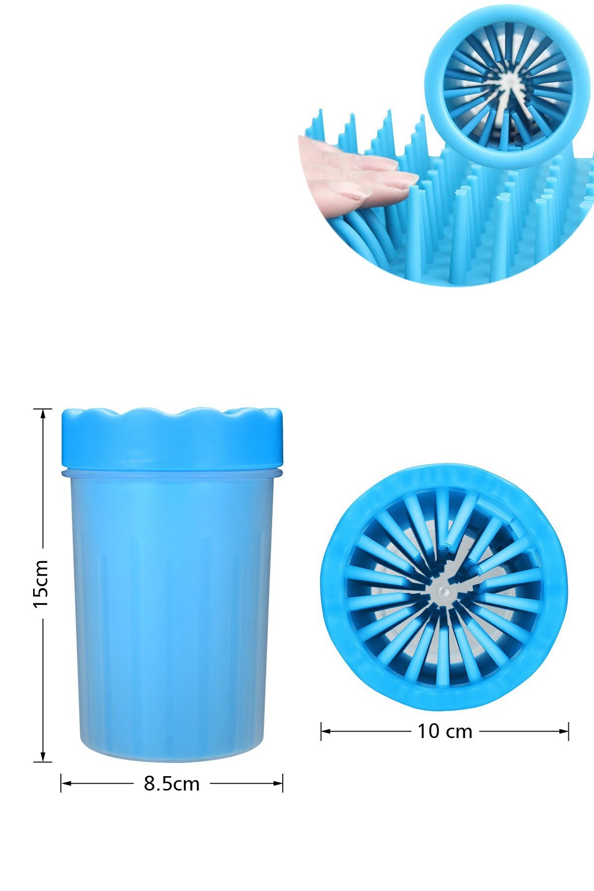 ظرف کوچک شست‌وشوی پنجه سگ و گربه با برس ژل سیلیکونی بافر BUFFER