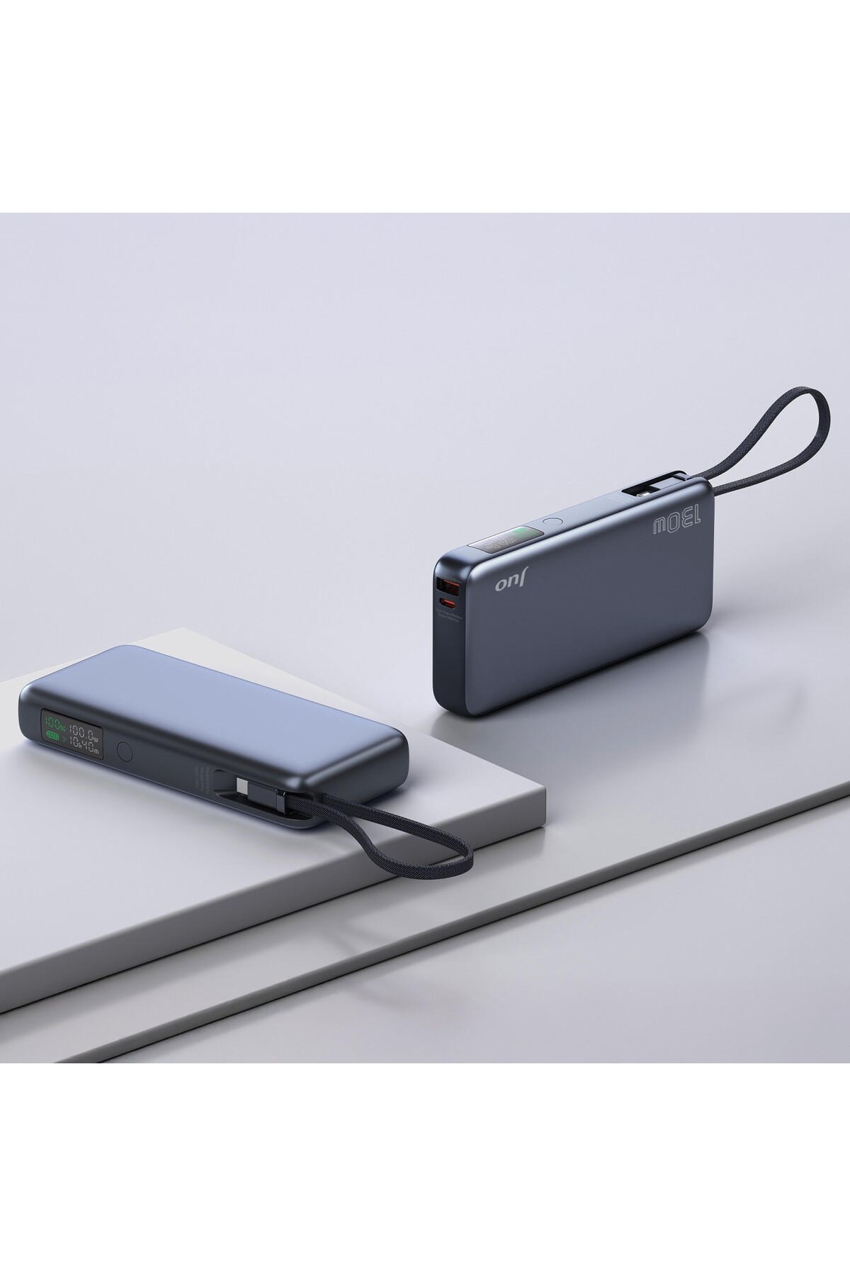 پاوربانک شارژر سریع قابل حمل 20000 ماهه 130W صفحه نمایش LED USB A کابل نوع سی اورجینال Juo