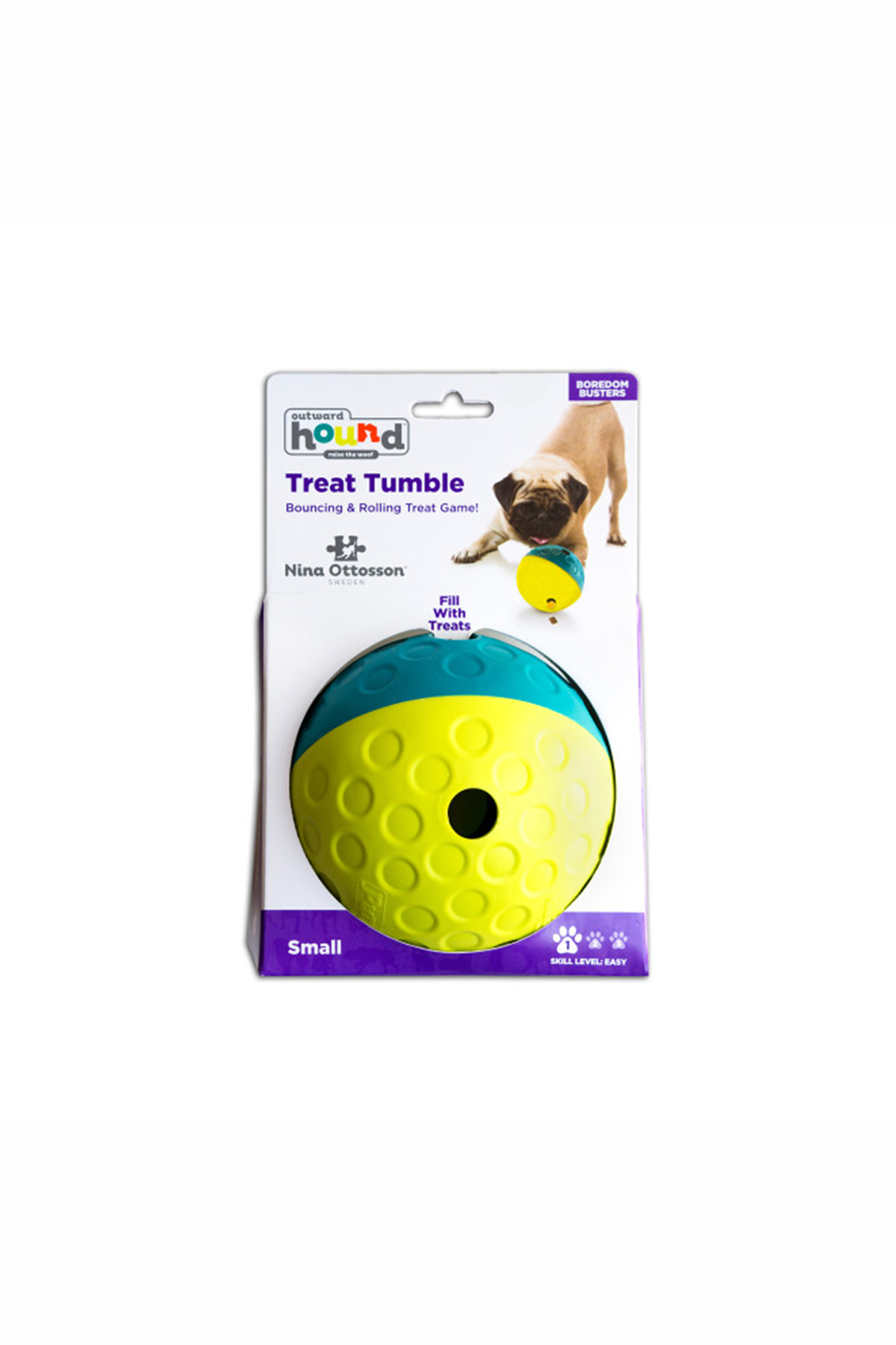 توپ تشویقی سگ کوچک Nina Treat Tumble اوت‌وارد هاوند Outward Hound چندرنگ