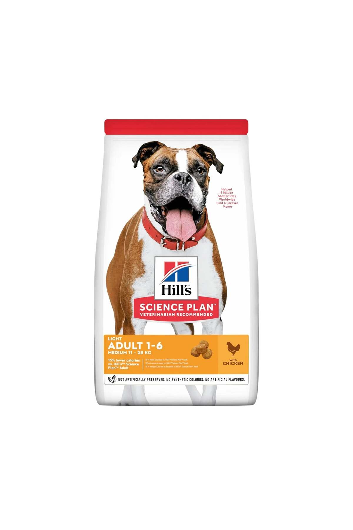 غذای خشک سگ بالغ هیلز Hill's Science Plan Adult Light Medium Chicken، ۲٫۵ کیلوگرم 2,5 Kg