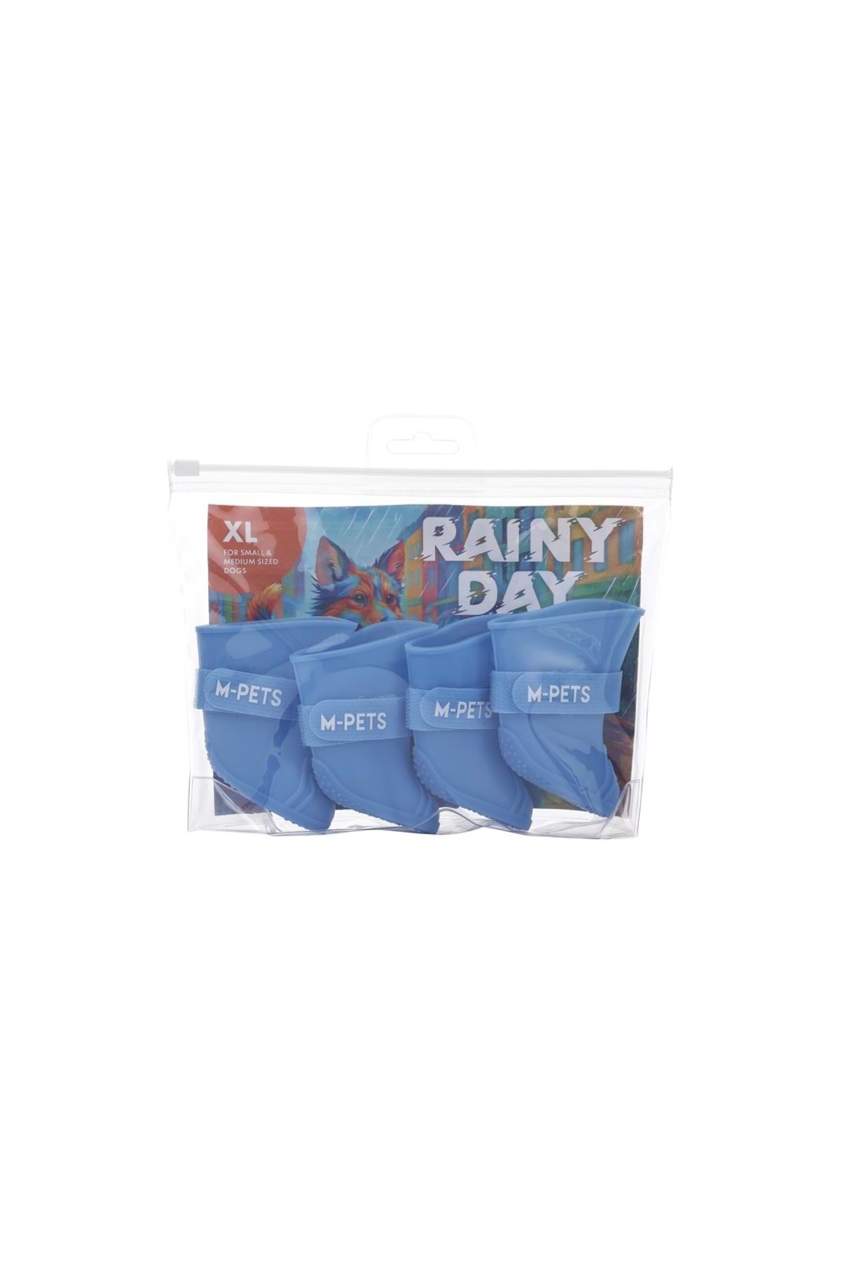 کفش سگ ام‌پتس M-PETS Rainy Day، سایز XL، آبی