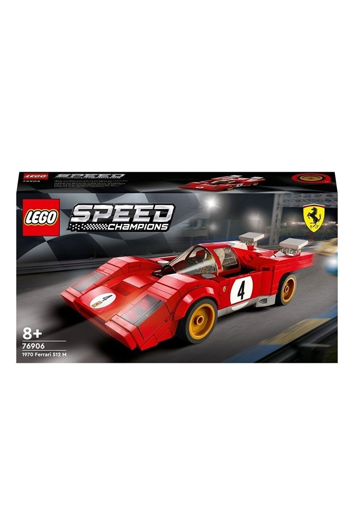 لگو و اسباب بازی های ساخت محور SPEED ​​CHAMPIONS 1970 FERRARI 512 M 76906 اورجینال LEGO