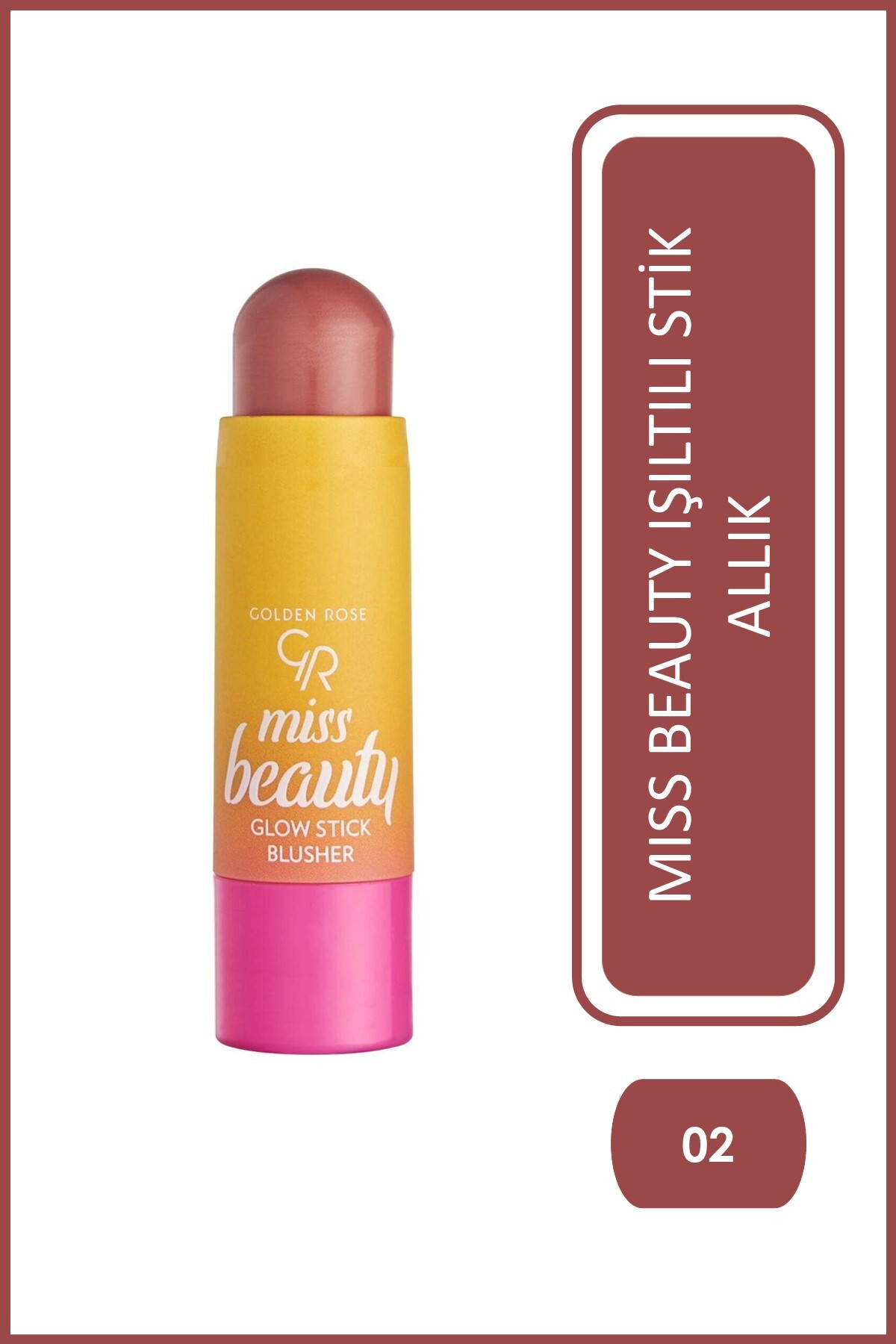 رژ گونه استیکی Miss Beauty گلدن رز Golden Rose