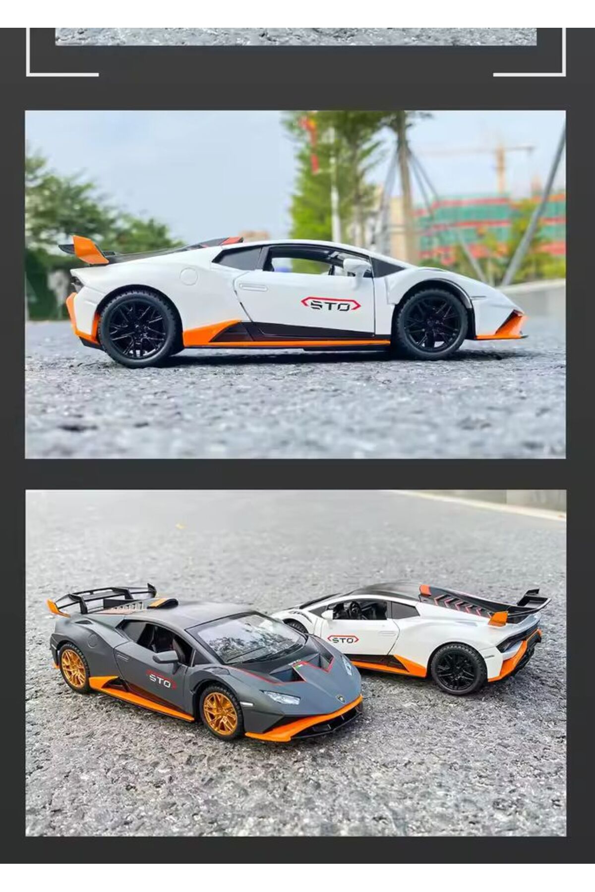 مدل خودرو 1:24 لامبورگینی هوراکان STO DIECAST ماشین درهای باز کننده اورجینال scntoys