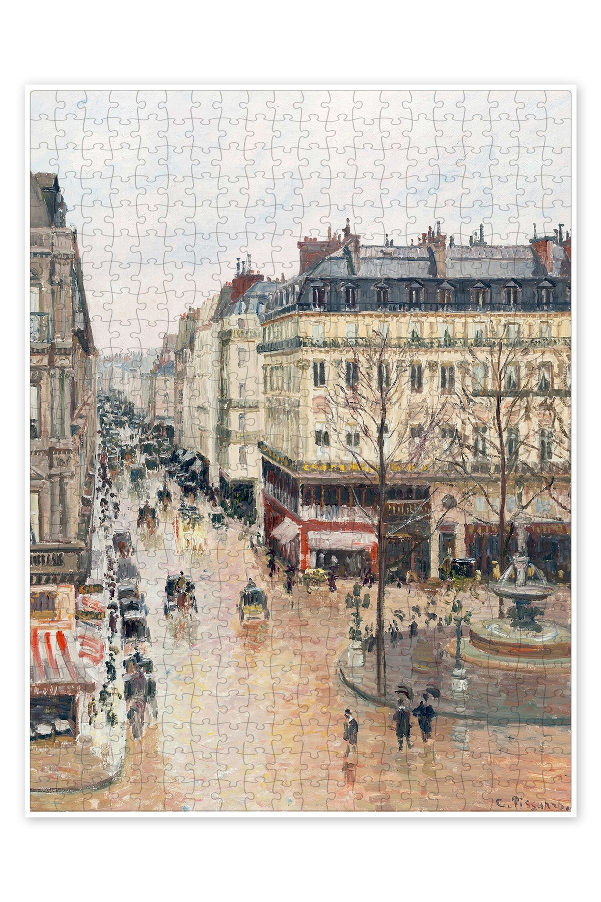 پازل سرگرمی با مضمون اره منبت کاری مویی شهر مناظر بعد از ظهر RUE SAINT HONORÉ 500 PIECE ترکیه Jeronkarji
