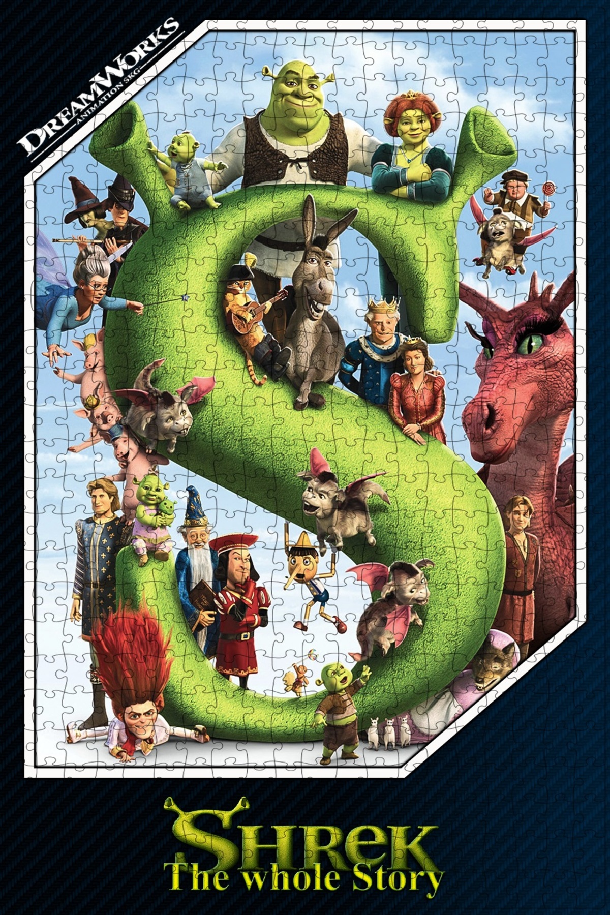 پازل پوستر فیلم 500 PIECE JIGSAW PUZZLE OF SHREK COLLECTION Jeronkarji