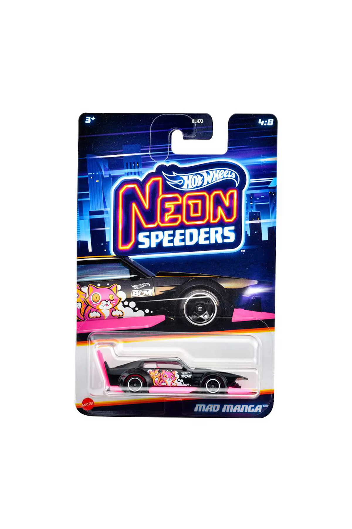 ماشین اسباب بازی مانگای دیوانه های نئون اسپیدر از ترکیه HOT WHEELS