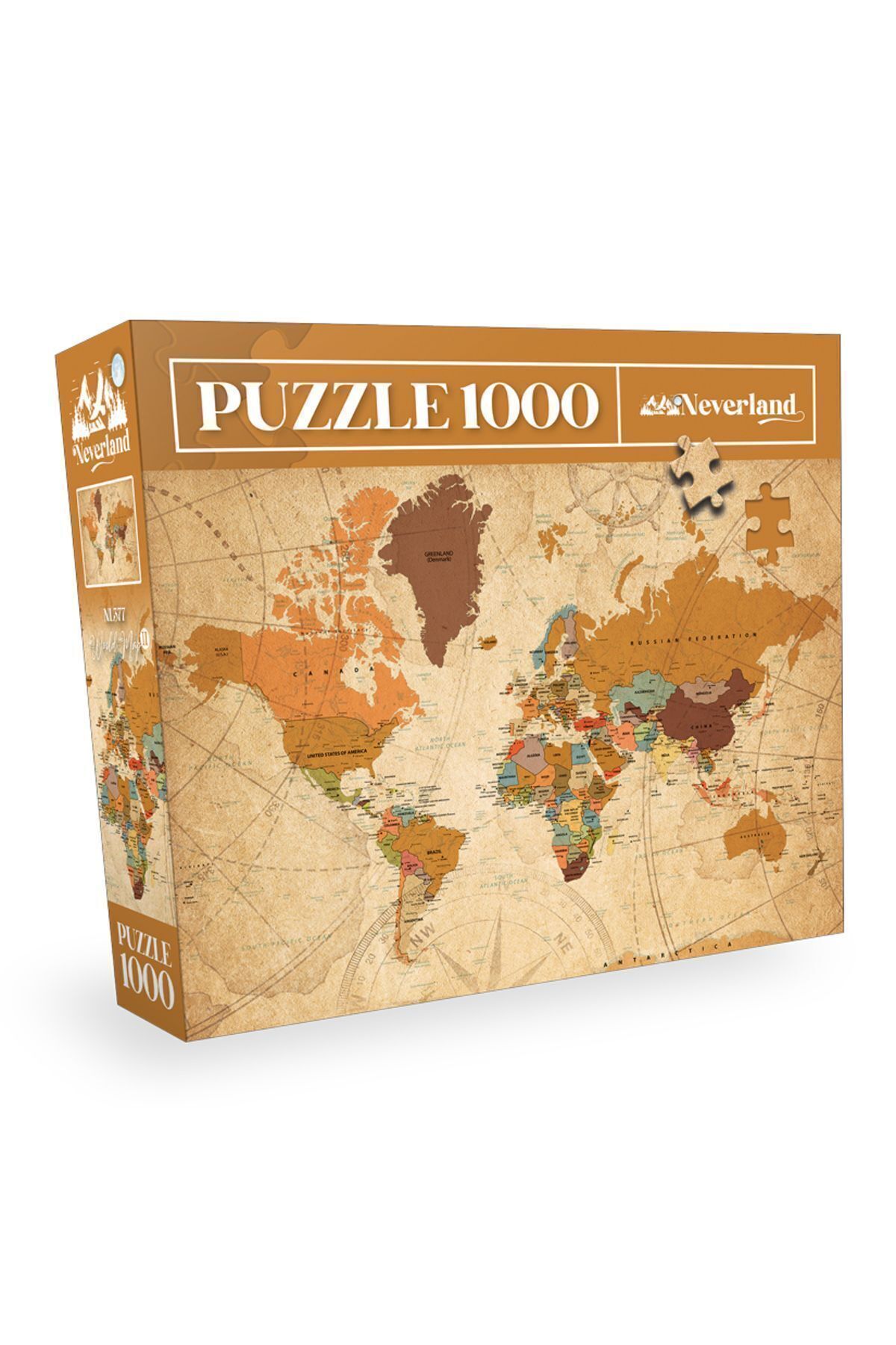 پازل 1000 قطعه WORLD MAP II Neverland
