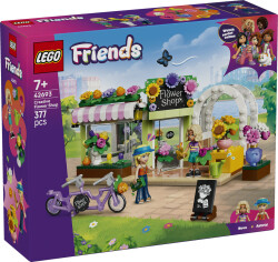 مجموعه ساختنی فروشگاه گل لگو LEGO فرندز Friends مدل 42693، ۳۷۷ قطعه، حداقل سن ۷ سال