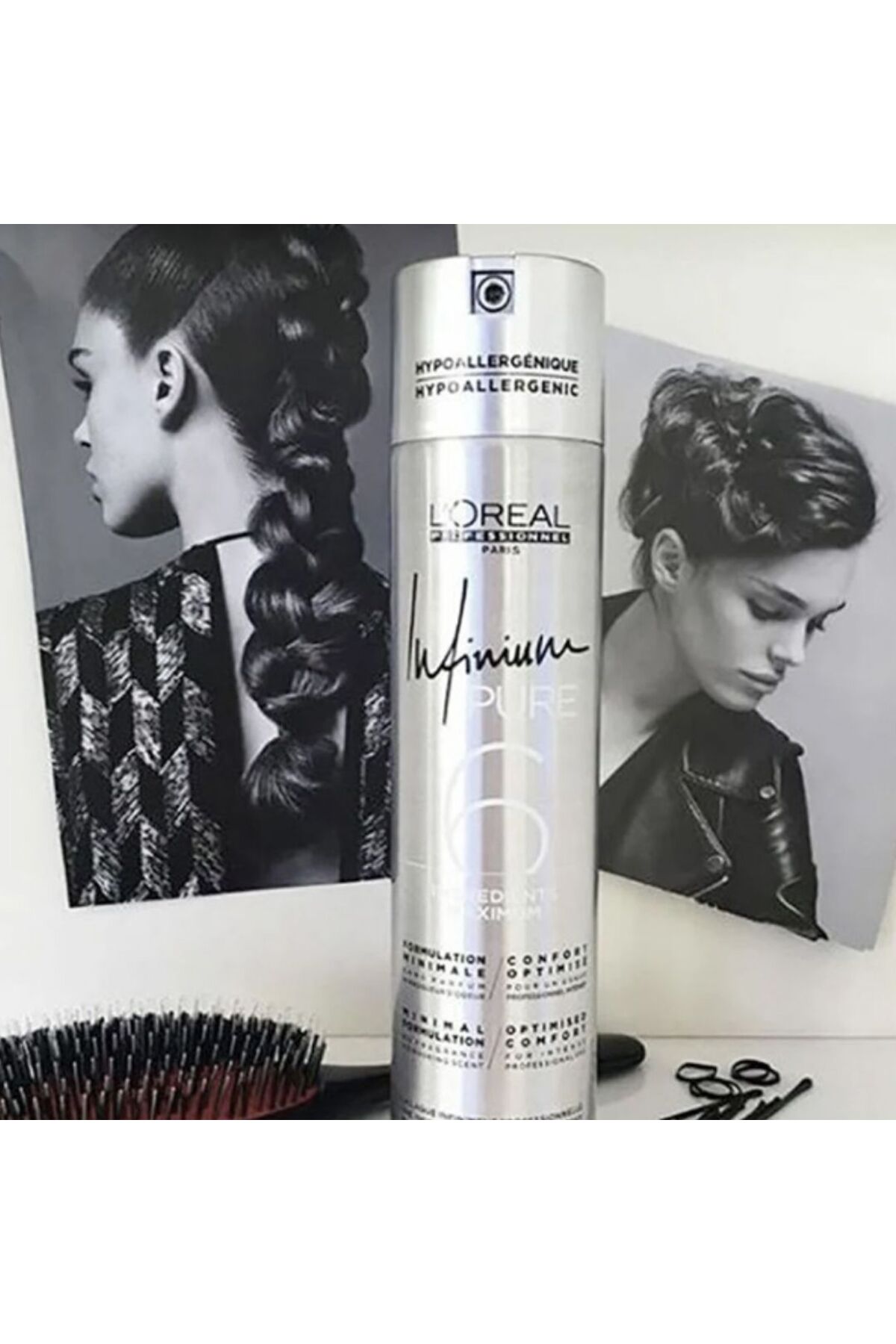 اسپری مو INFINIUM PURE EXTRA FORT موهای فوق العاده قوی 300 میل بسته بندی جدید L'oreal Professionnel