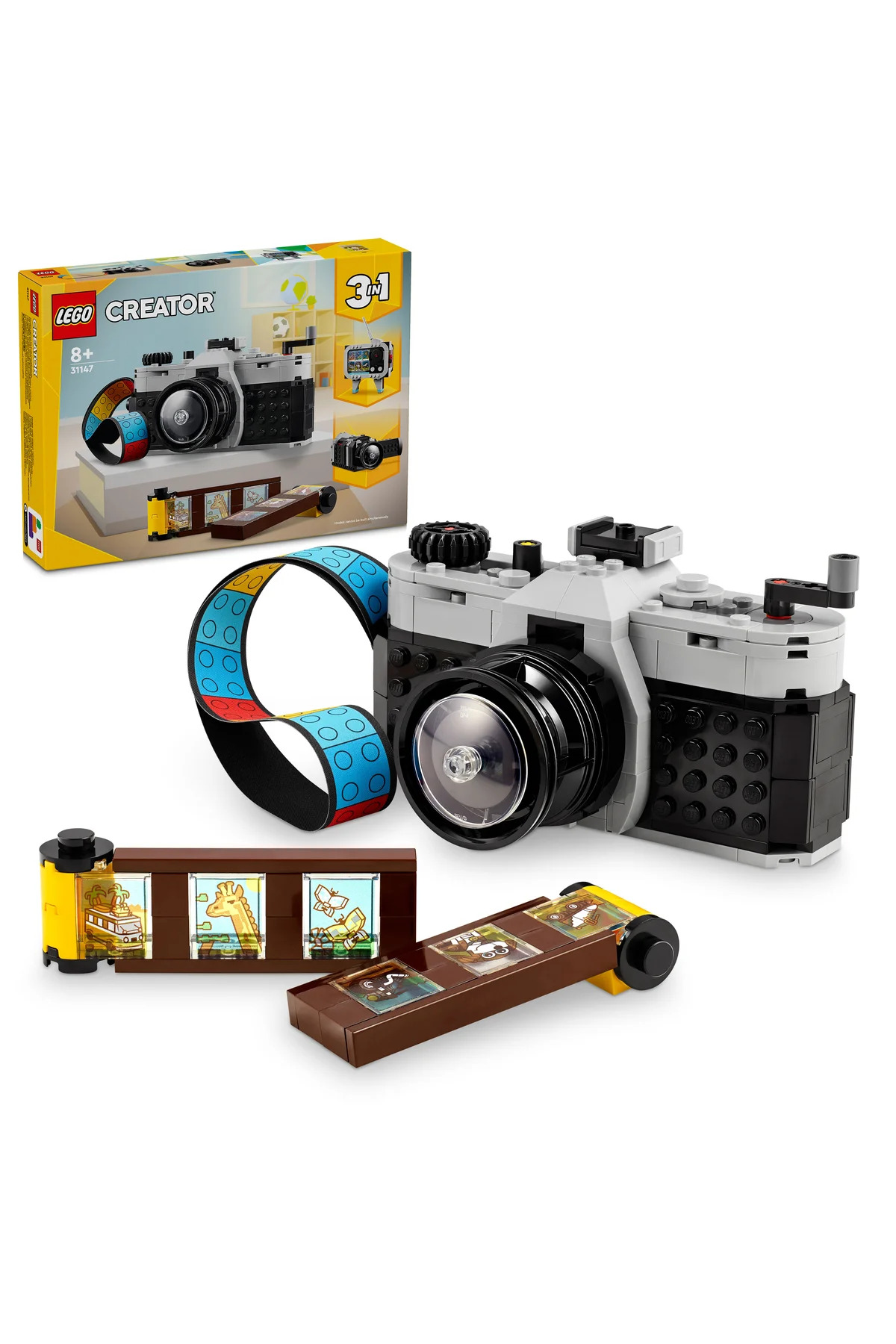 لگو و اسباب بازی های ساخت محور ® CREATOR RETRO CAMERA 31147 تلویزیون ویدیو برای کودکان 8 سال به بالا اورجینال LEGO