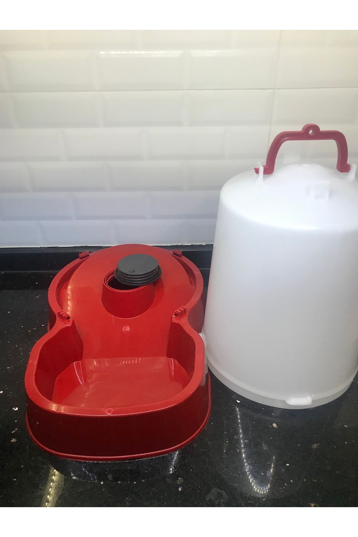 ظرف غذای خودکار سگ و گربه ای.سی.ای.کی پلاستیک A.C.E.K PLASTİK مدل A-052، ۱۲ لیتر