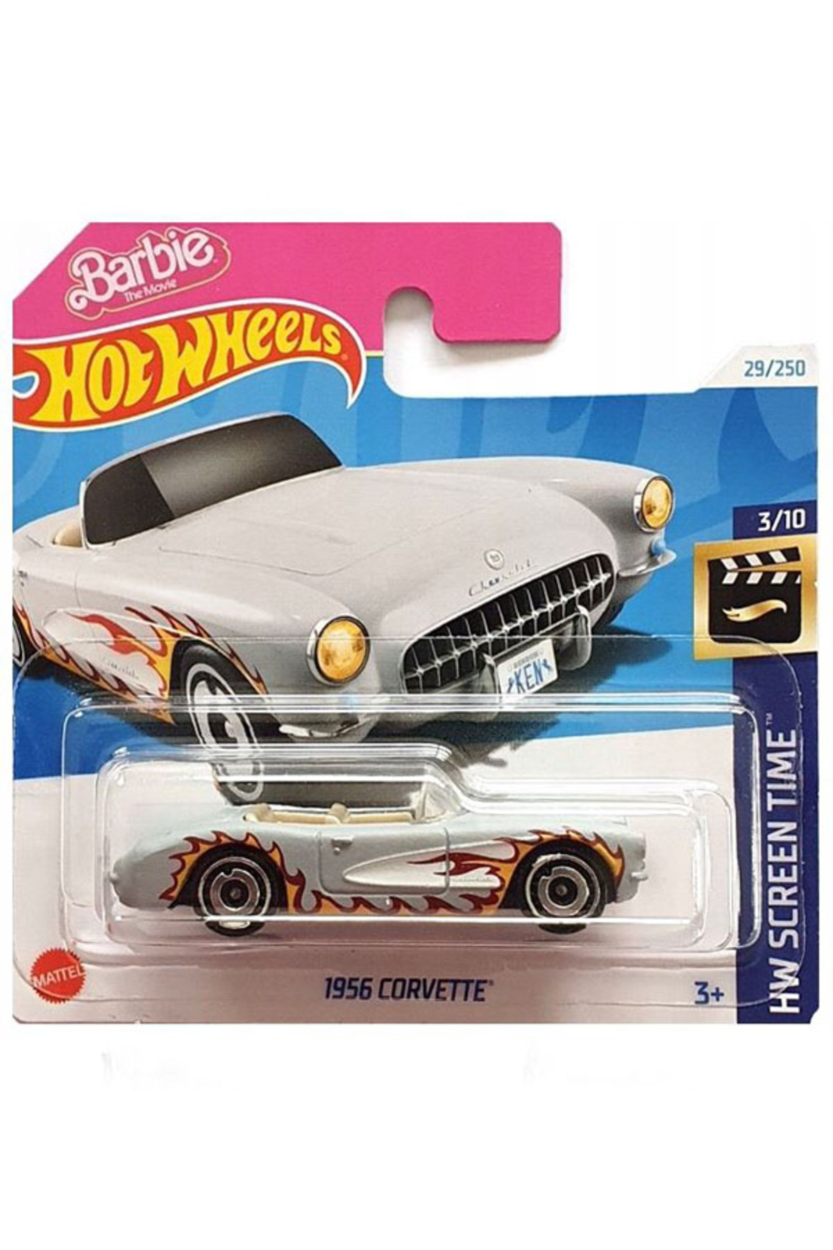 ماشین اسباب بازی 1956 CORVETTE BARBIE 1 64 سری 2024 هات ویلز اورجینال HOT WHEELS