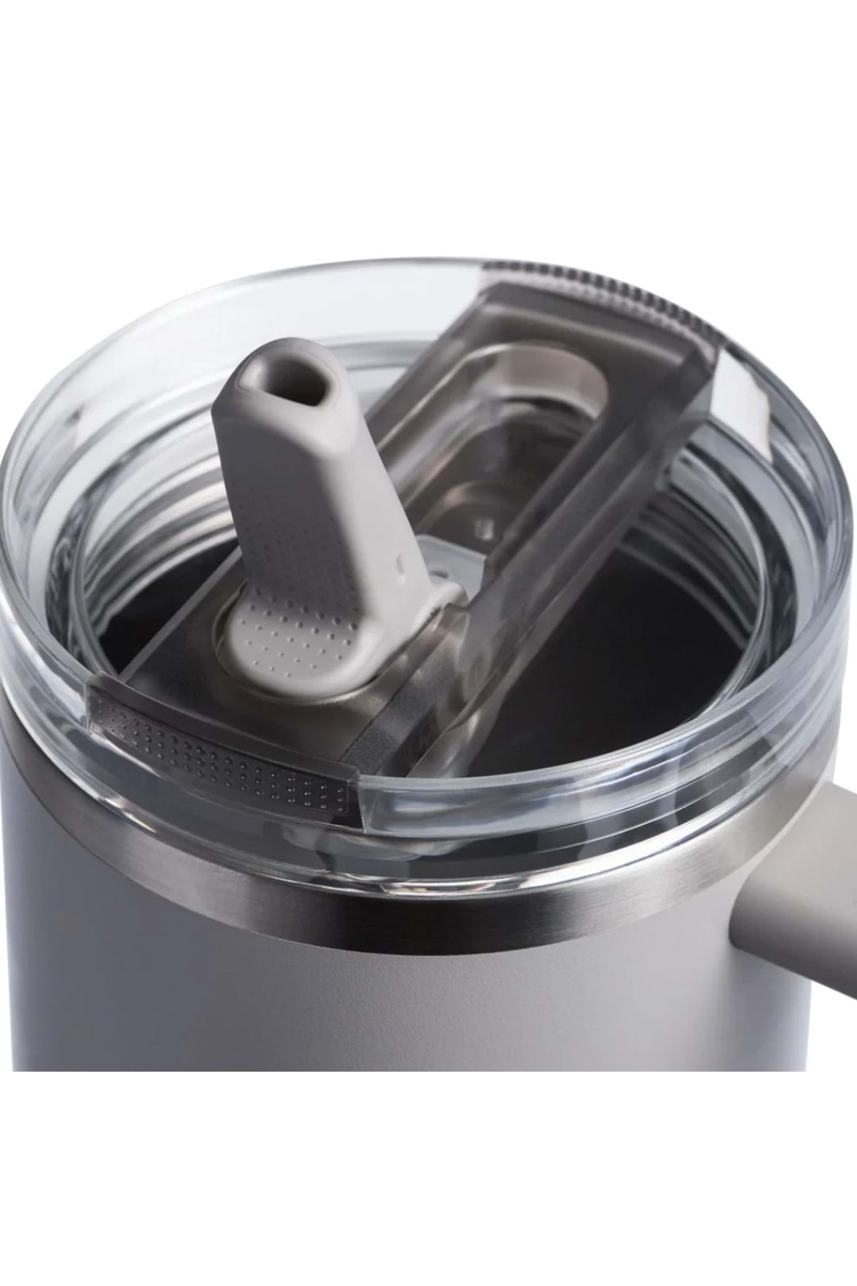 فلاسک قمقمه خاکستری 1.2 لیتری QUENCHER PROTOUR FLIP STRAWL با نی اورجینال Stanley