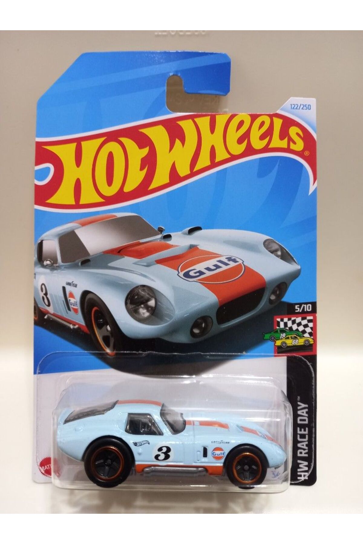 ماشین اسباب بازی HOT WHEELS SHELBY COBRA DAYTONA COUPE 2024 HTC 77 از ترکیه HOT WHEELS