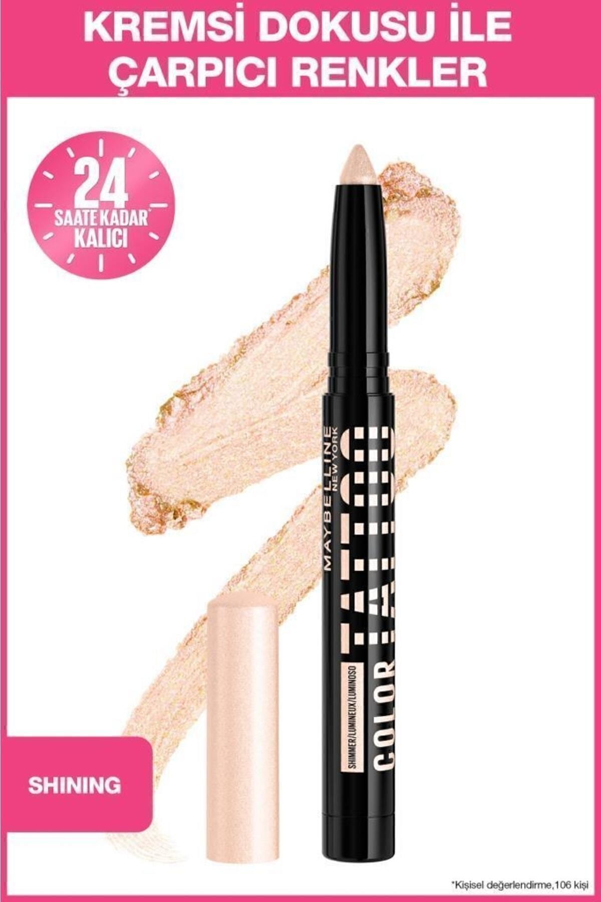 Maybelline New York سایه چشم تاتو رنگی Eye Stix ماندگاری 24 ساعته رنگ کرمی