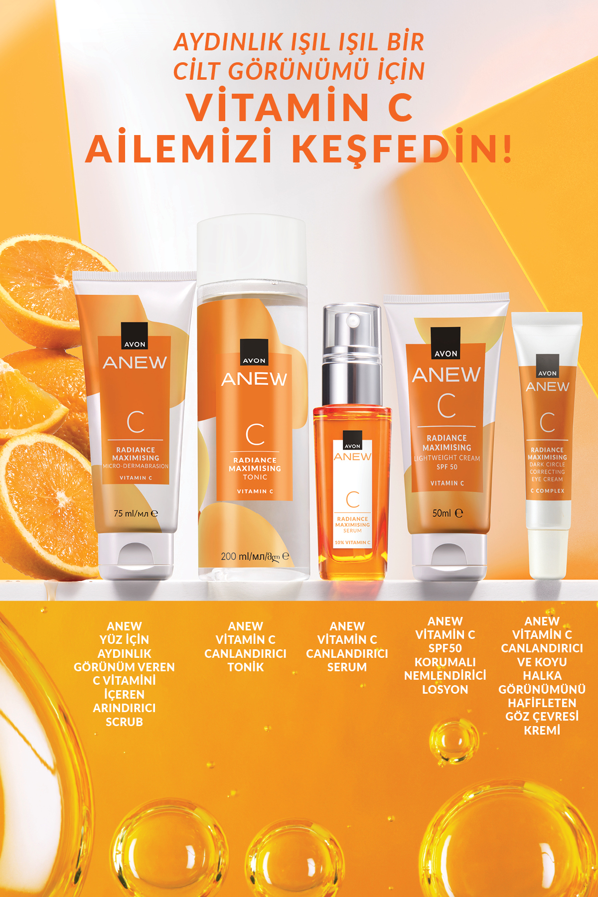 Avon کرم مراقبت از ناحیه چشم Anew بازسازی کننده و کاهش تیرگی پوست 15 میلی لیتر
