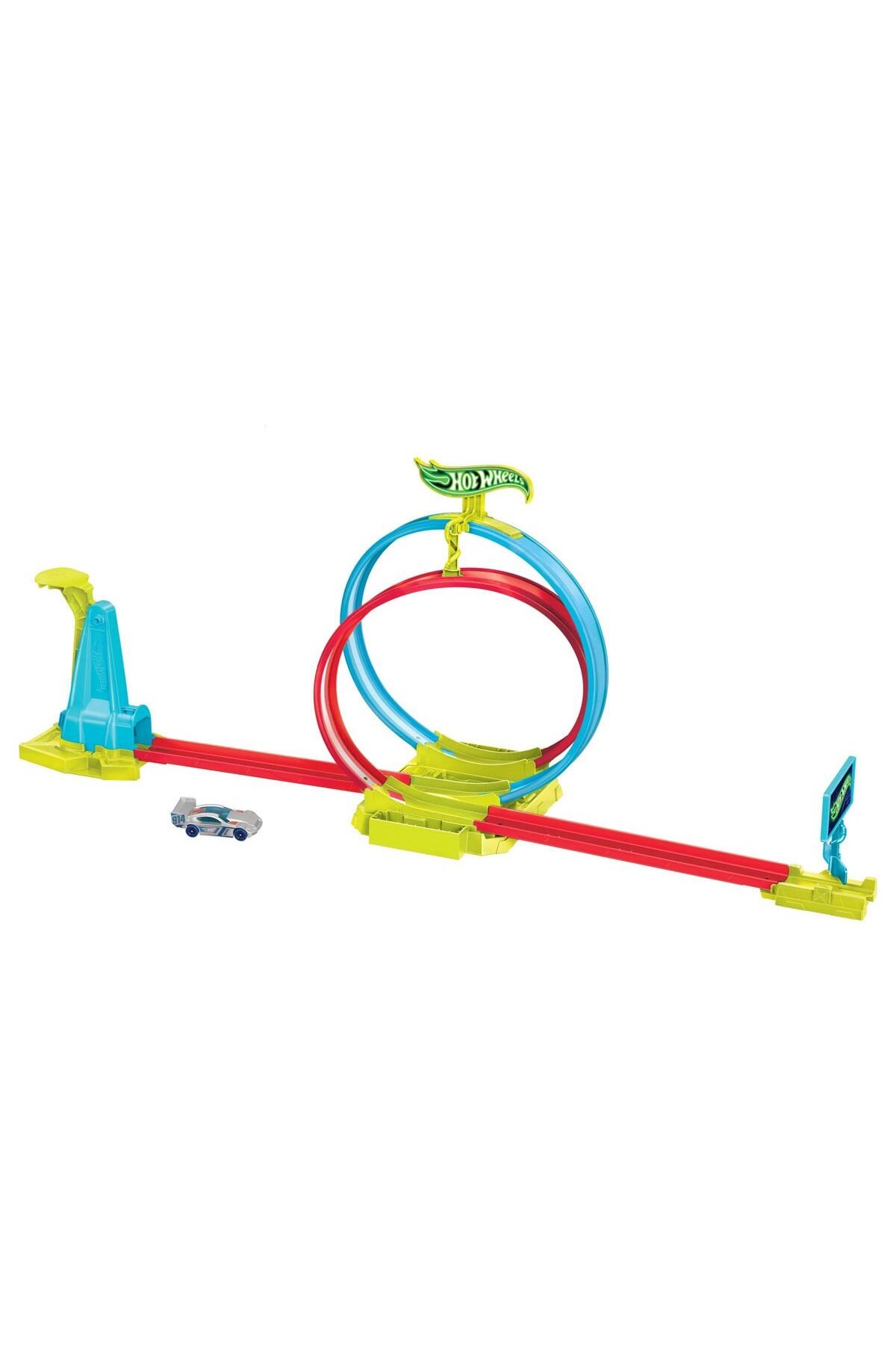 اسباب بازی های فیگور دیگر ست مسابقه ای دایره دو نفره نئون RACES HPC05 از ترکیه HOT WHEELS