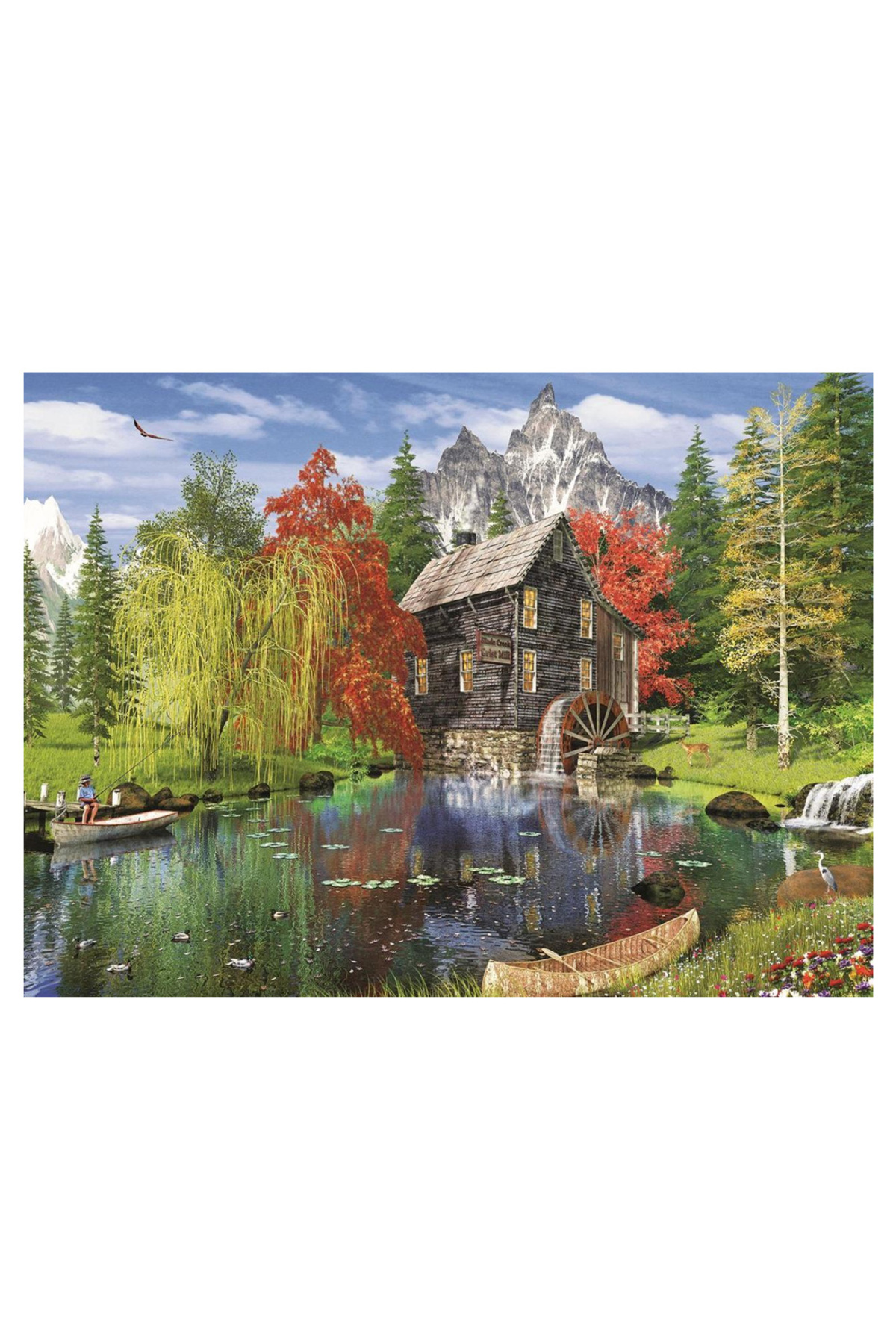 پازل ماهیگیری در حاشیه MILL 1500 PIECE 4550 اورجینال ارت Art Puzzle