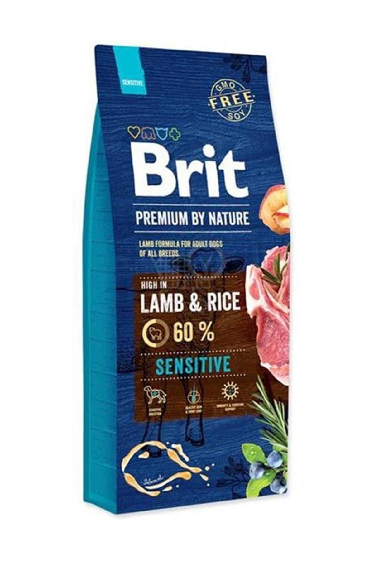 غذای خشک سگ بالغ بریت Brit Care Premium By Nature Sensitive با طعم بره 1 kg