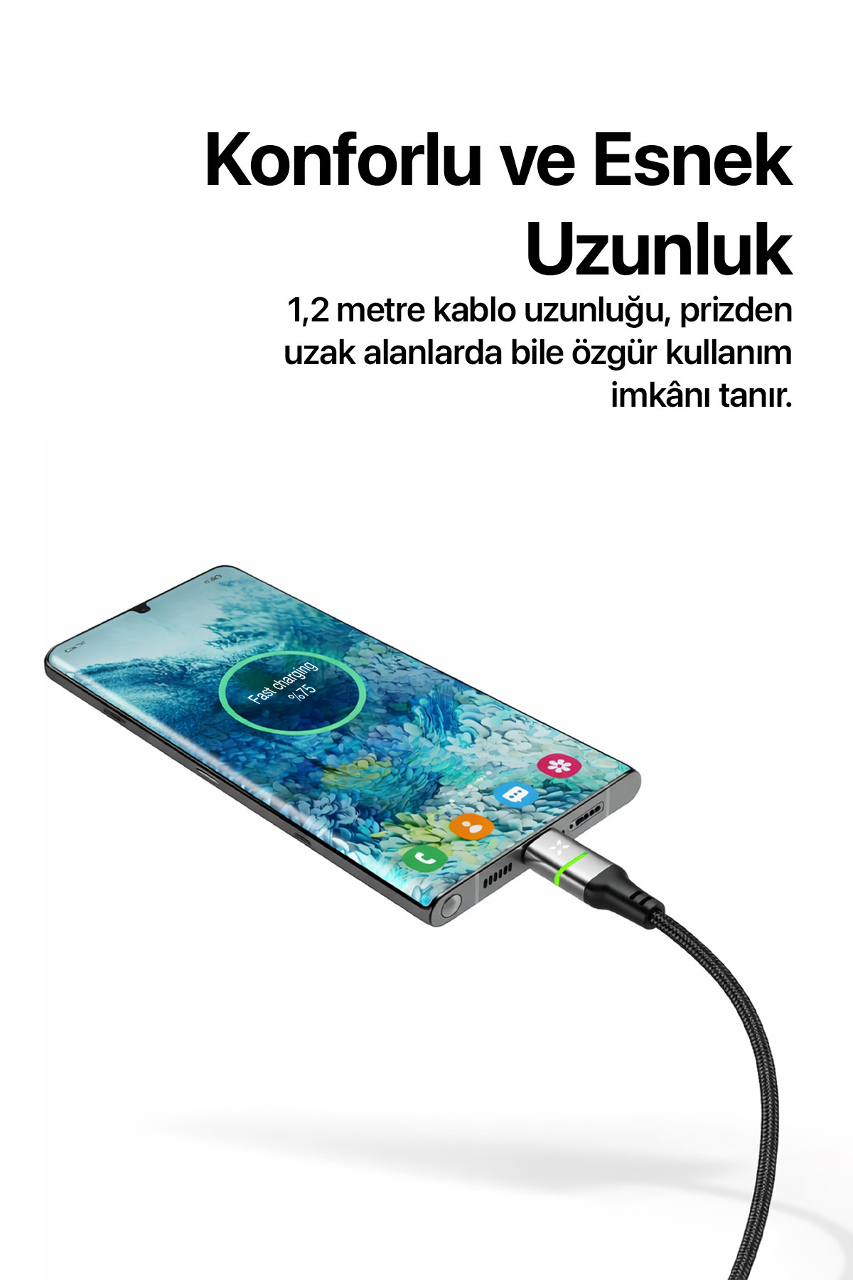 کابل شارژ تایپ C به تایپ C زنون اسمارت Xenon Smart، ۶۰ وات، ۱٫۲ متر، مشکی، مدل X6421