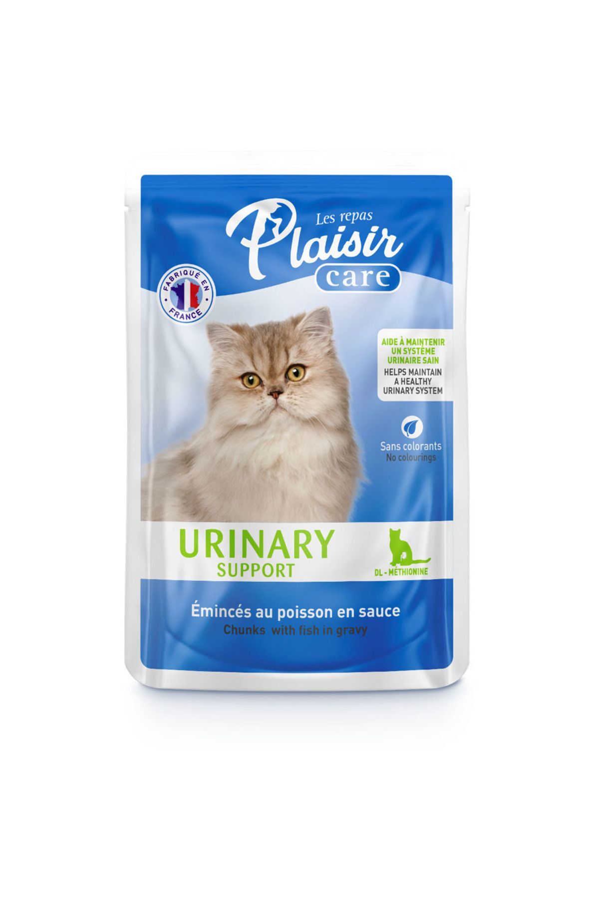 کنسرو غذای گربه بالغ با طعم ماهی Plaisir Care Urinary، ۸۵ گرم