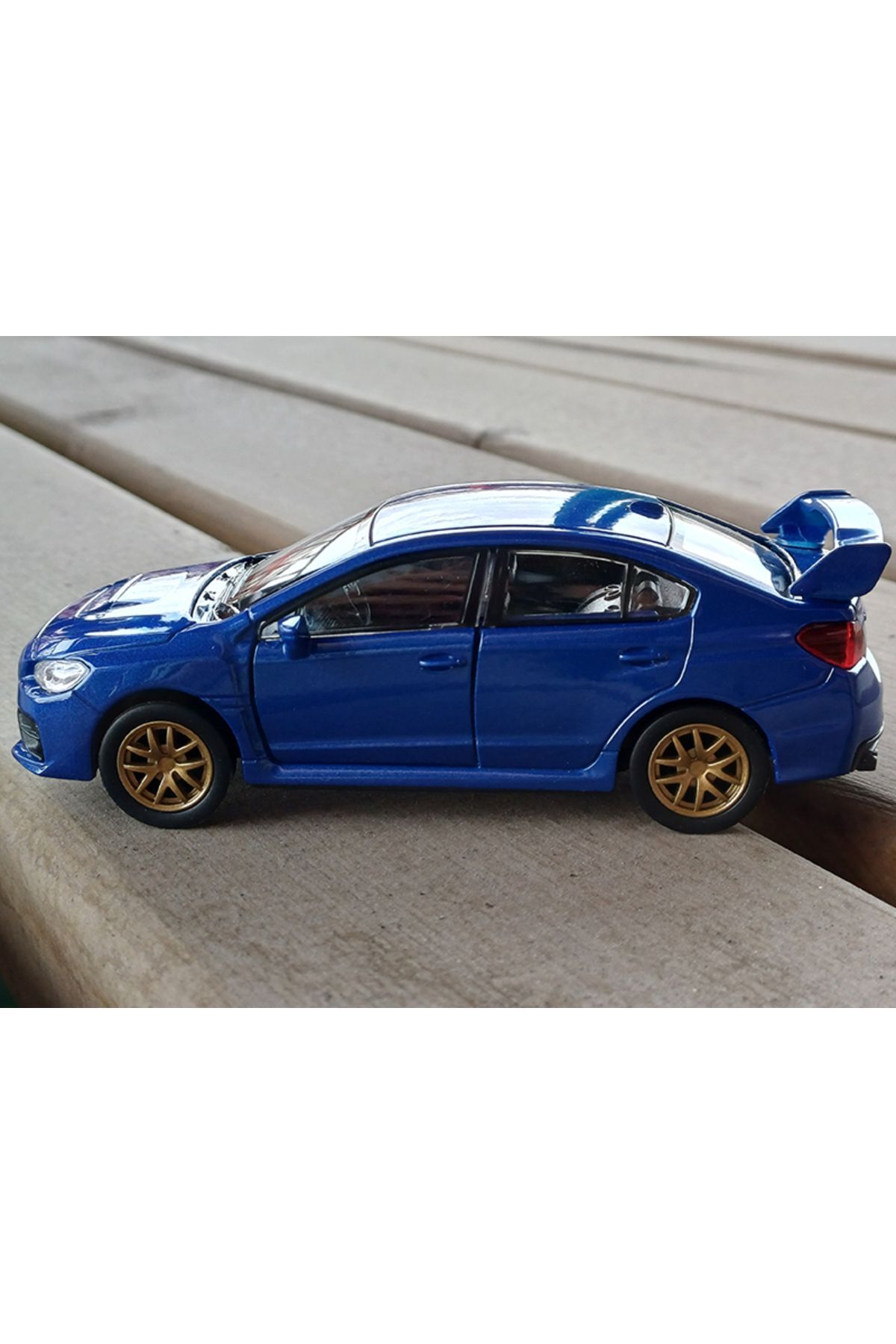 مدل خودرو خودروی فلزی دارای مجوز سوبارو WRX STI کشش و رها کردن 1:34 43693D BLUE اورجینال WELLY
