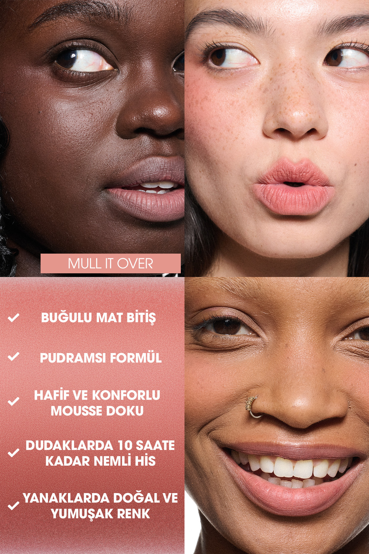 رژ لب مایع  مات Powder Kiss مدل MULL IT OVER آن را تمام کنید حجم 5 میل مک MAC