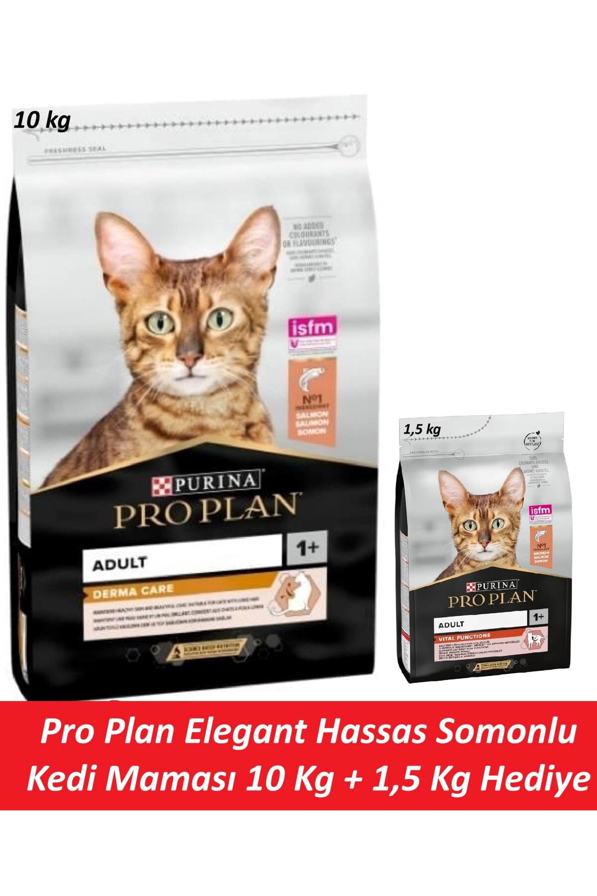 غذای خشک گربه پروپلن Pro Plan Elegant حساس، ۱۰ کیلوگرم + ۱٫۵ کیلوگرم هدیه