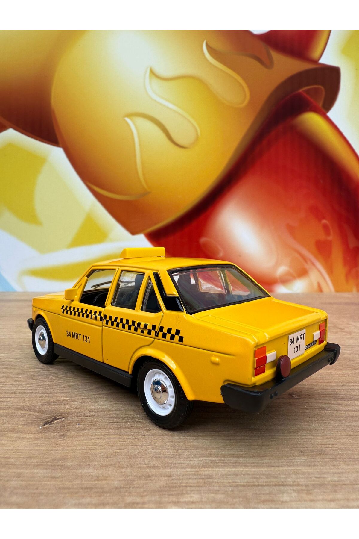 مدل خودرو MURAT 131 TAXI 1 36 SCALE PULL DROP DIECAST METAL MODEL TOY CAR اورجینال scntoys