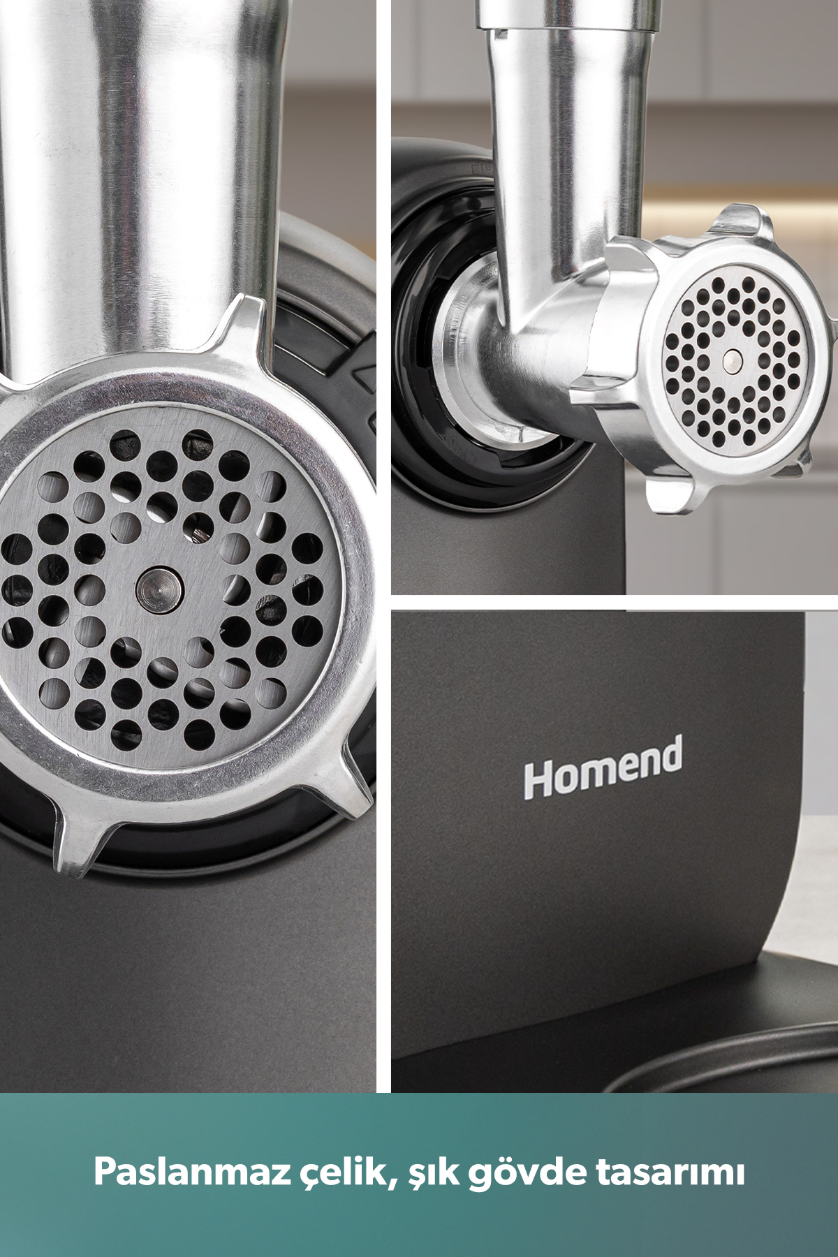 چرخ گوشت میت باکس 3101H استیل 1200 وات اورجینال HOMEND