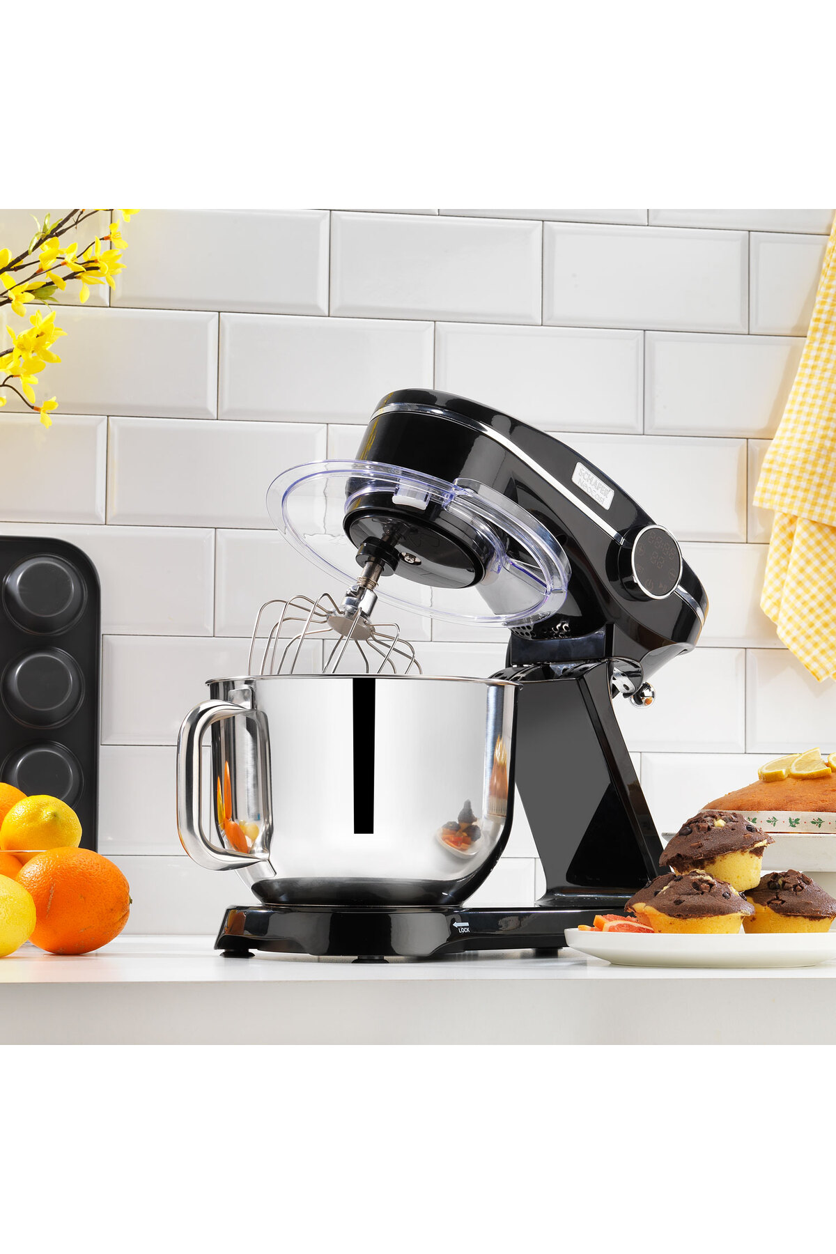 میکسر و ست پایه چدن دیجیتال NEOCAST 6 L مشکی اورجینال Schafer