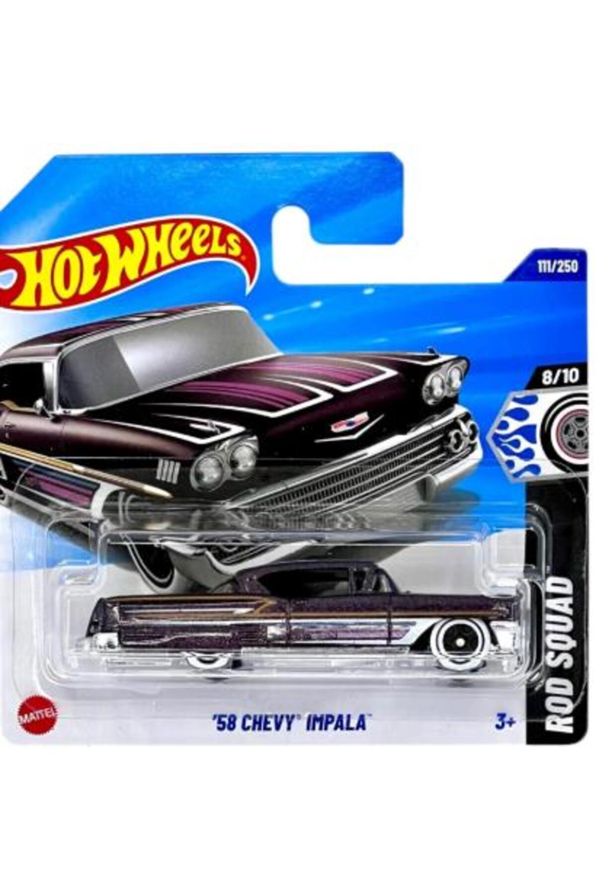 ماشین اسباب بازی های تکی '58 CHEVY IMPALA HYX38 جوخه راد از ترکیه HOT WHEELS