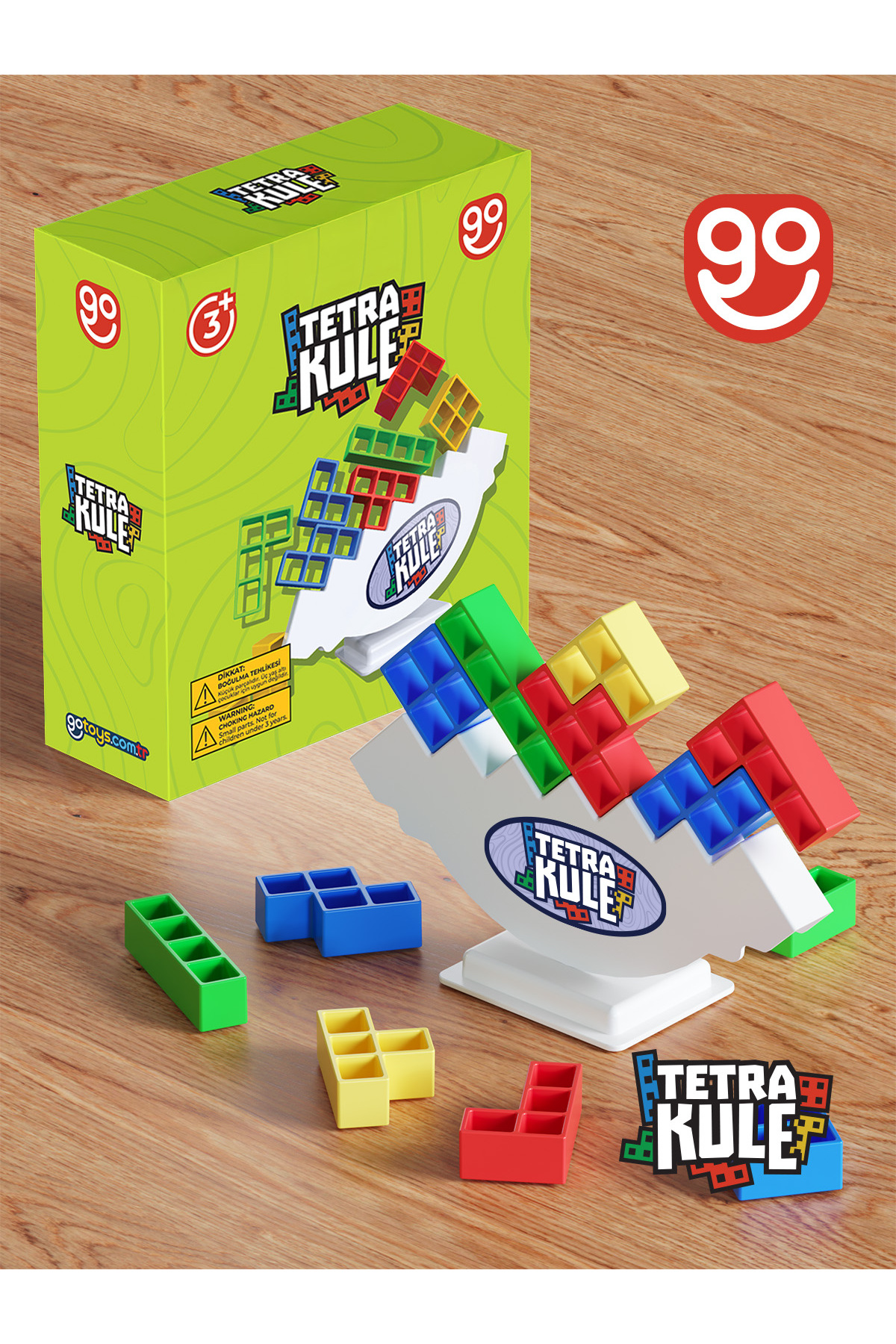 اسباب بازی آموزشی برج تترا تعادل اورجینال Go Toys