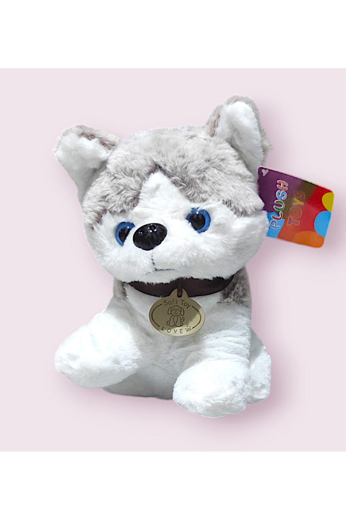 اسباب بازی های پشمی سگ گرگ ناز مخملی با صدای پارس 30 سانتی متری. Brother Toys