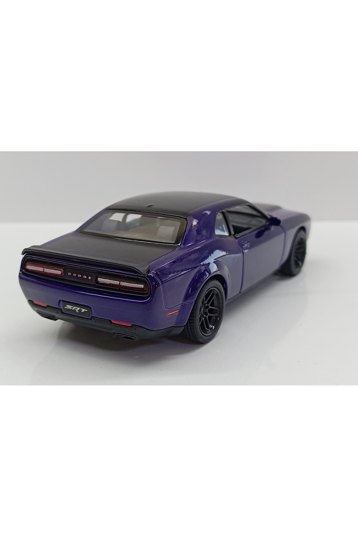 مدل خودرو DIANOMI 1:40 SCALE 2023 DODGE CHALLENGER SRT DEMON 170 PURPLE 13 CM PULL DROP METAL CAR اورجینال Kinsmart
