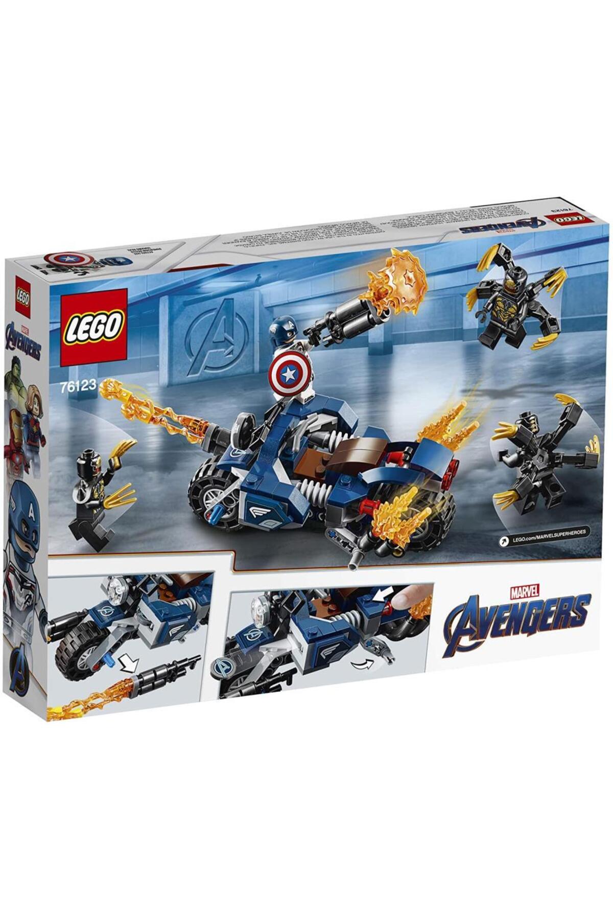 لگو CAPTAIN SUPER HEROES AMERICA: OUTRIDER 76123 اورجینال LEGO