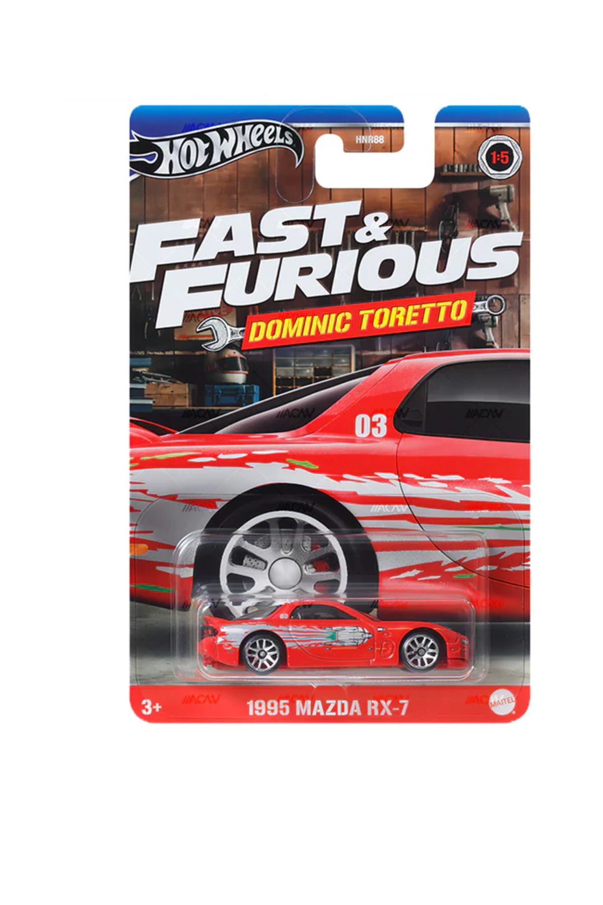 ماشین اسباب بازی سریع و خشمگین دومینیک تورتو مزدا RX 7 1995 از ترکیه HOT WHEELS