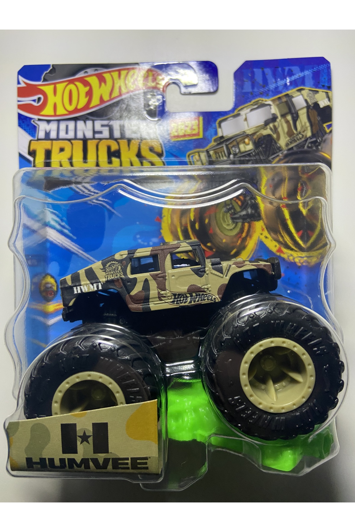 ماشین اسباب بازی MONSTER TRUCKS 1:64 HUMVEE 2023 سری جدید HKM39 از ترکیه HOT WHEELS