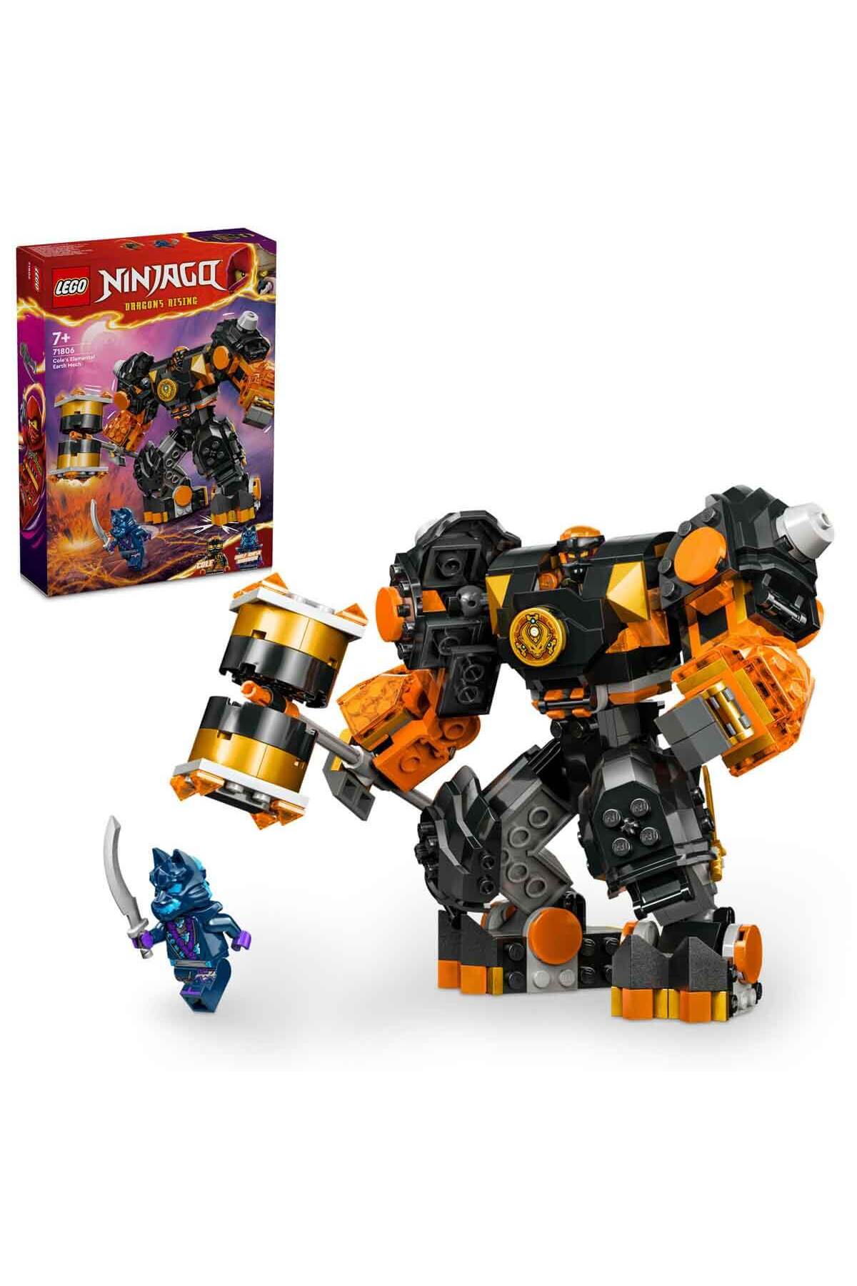 لگو و اسباب بازی های ساخت محور ® NINJAGO® COLE'S EARTH ELEMENTAL ROBOT 71806 اکشن فیگور برای کودکان 7 سال به بالا اورجینال LEGO