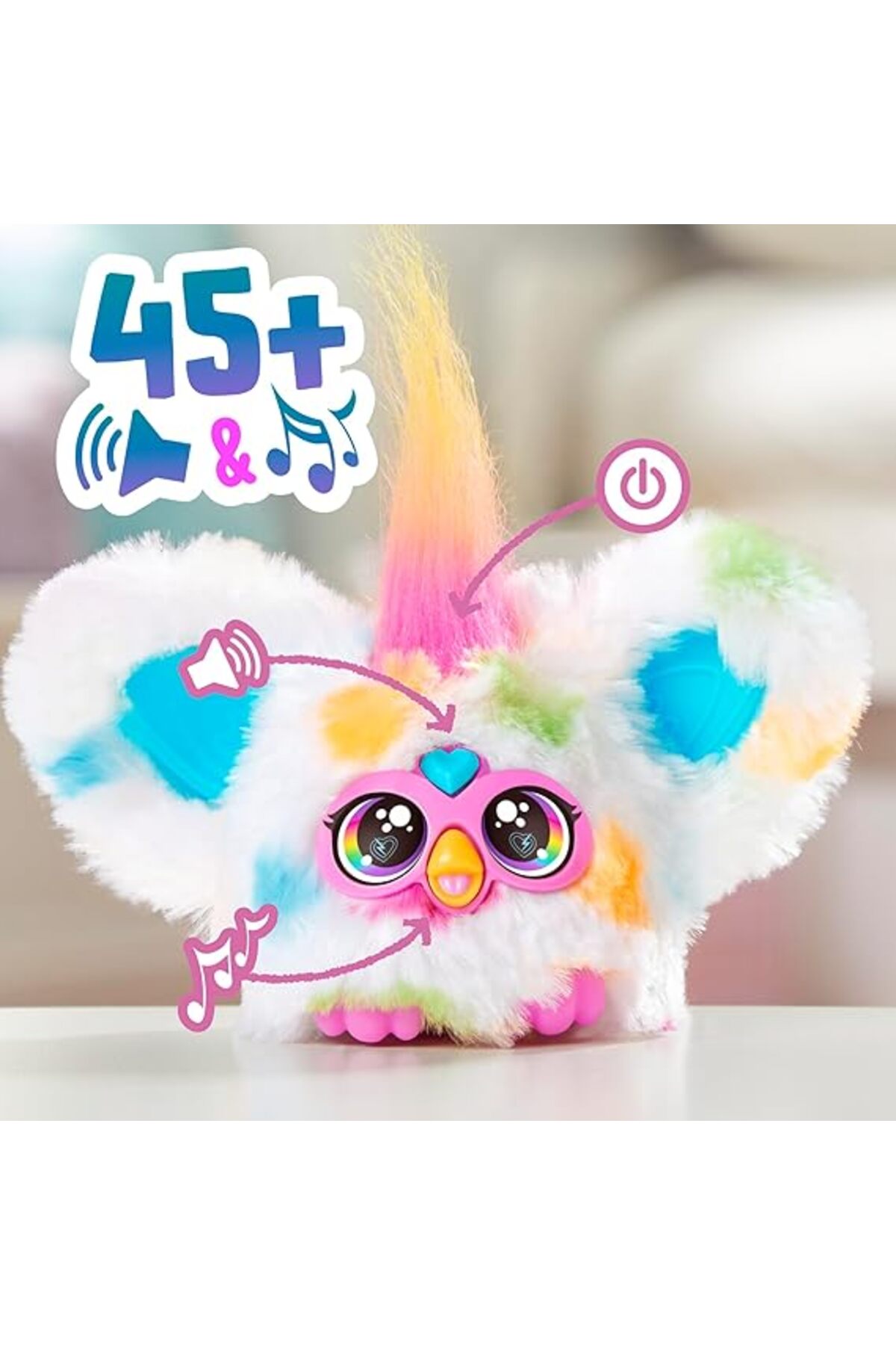 اسباب بازی های پشمی FURBLET INTERACTIVE PLUSH LOO LAY G1613 Furby