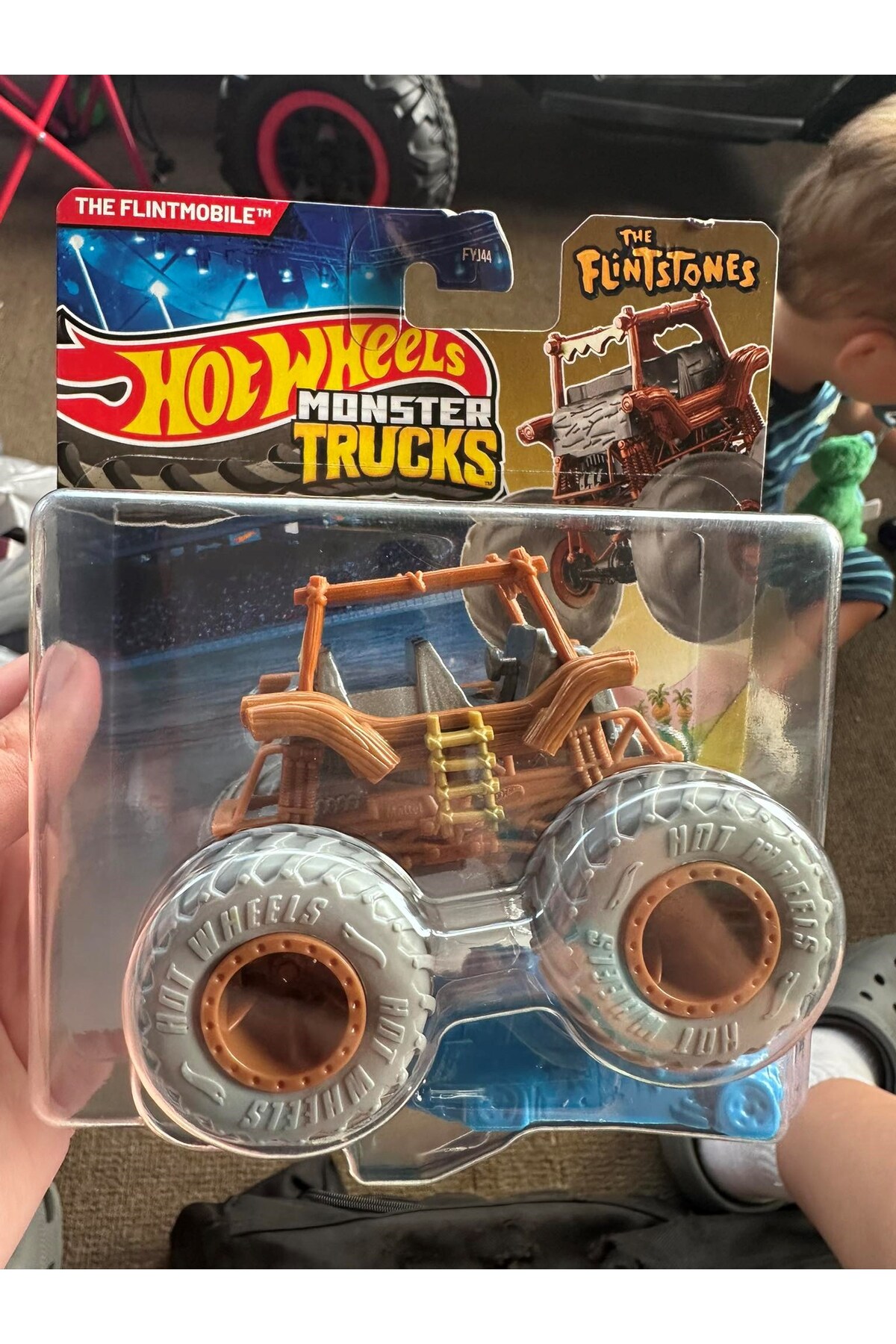 ماشین اسباب بازی MONSTER TRUCKS THE FLINTSTONES FLINTMOBILE از ترکیه HOT WHEELS