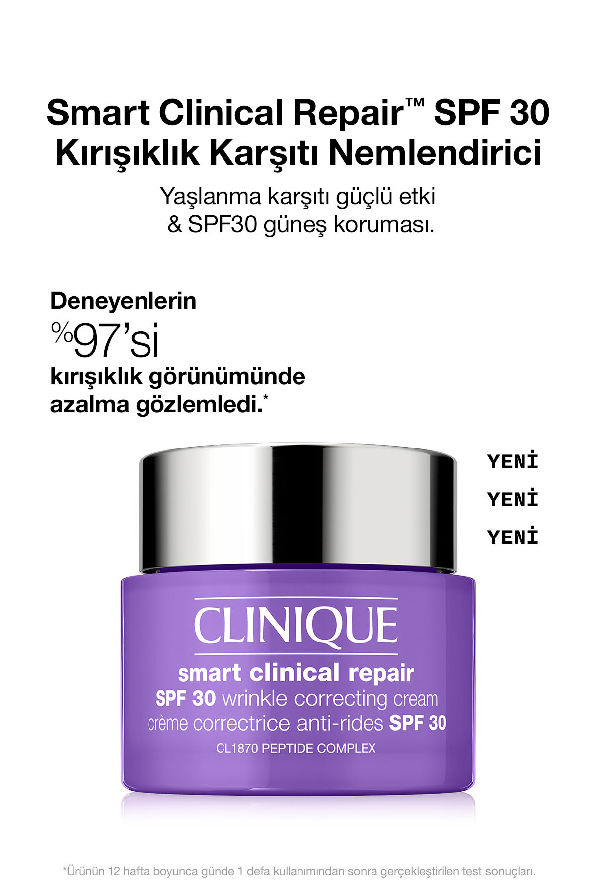 کرم صورت SMART CLINICAL REPAIR ™ SPF 30 ظاهر ضد پلک 75ML | اسید هیالورونیک پپتیدها Clinique