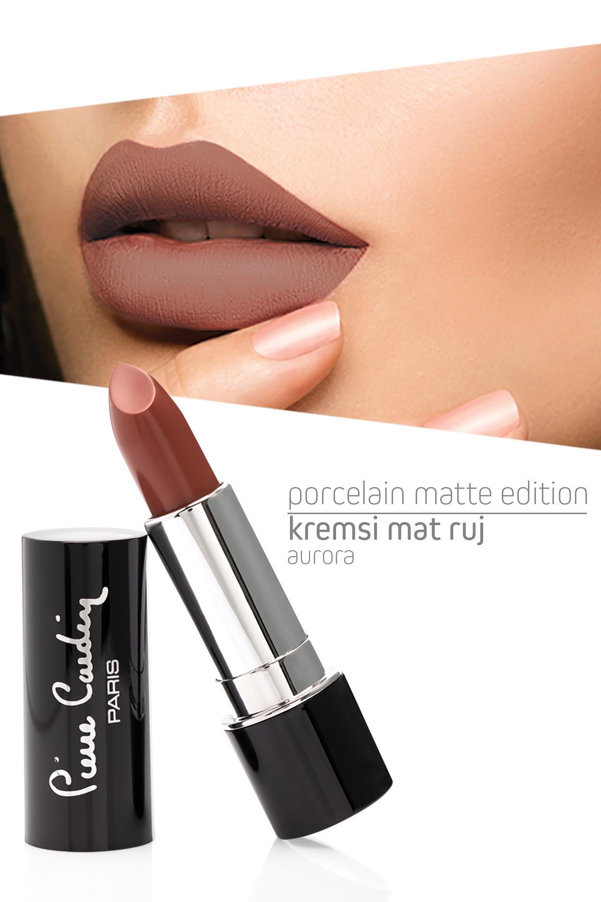 رژ لب مات سرامیکی مدل آروارا 208 با رنگ سفید پیررا کاردین Pierre Cardin