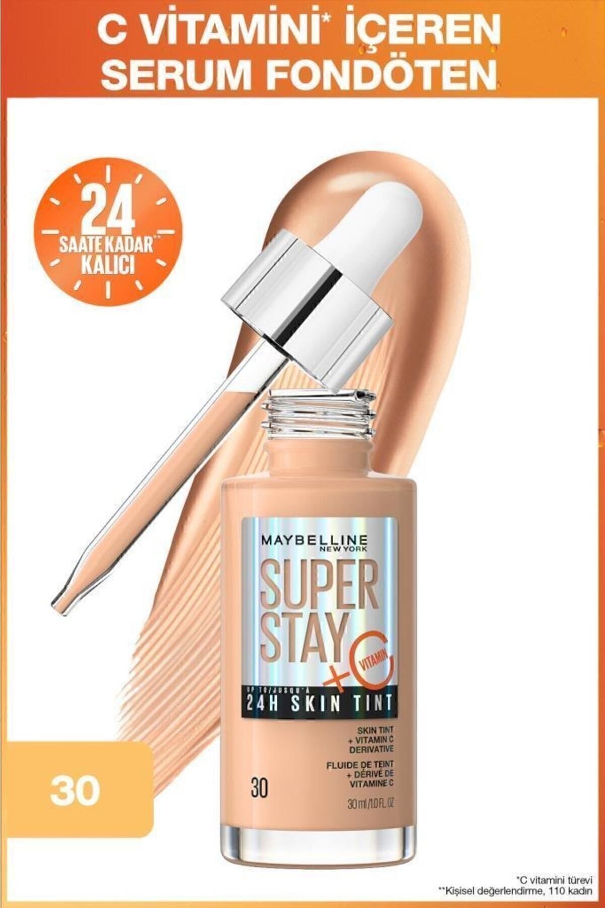 Maybelline New York کرم پودر Super Stay حاوی ویتامین C شماره 30