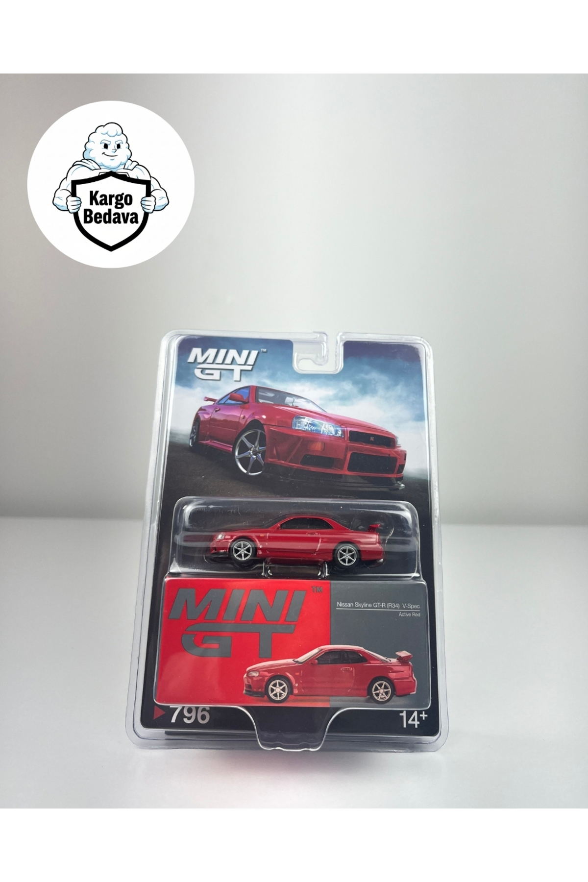 مدل خودرو نیسان اسکای لاین GT R R34 V SPEC اورجینال mini gt