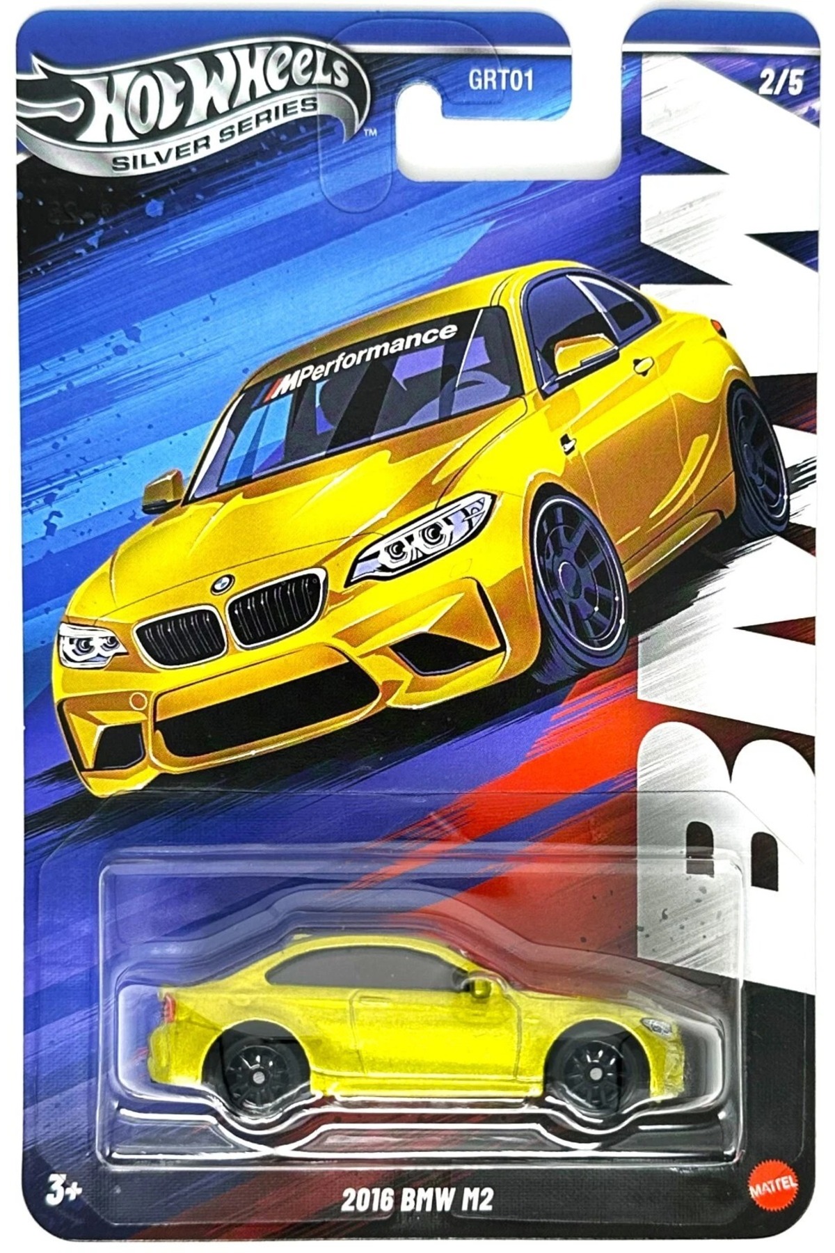 ماشین اسباب بازی مدل کارت بلند بی ام و M2 سری نقره ای 2016 از ترکیه HOT WHEELS
