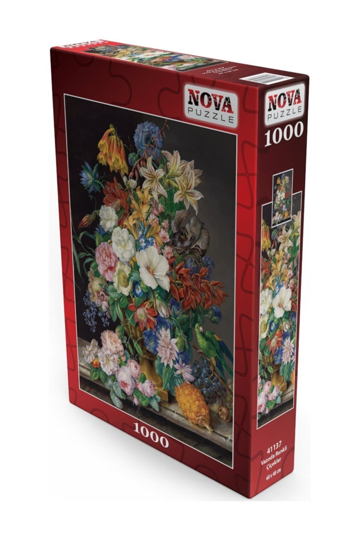 پازل نوا 1000 قطعه گل های رنگارنگ در گلدان اورجینال Nova Puzzle